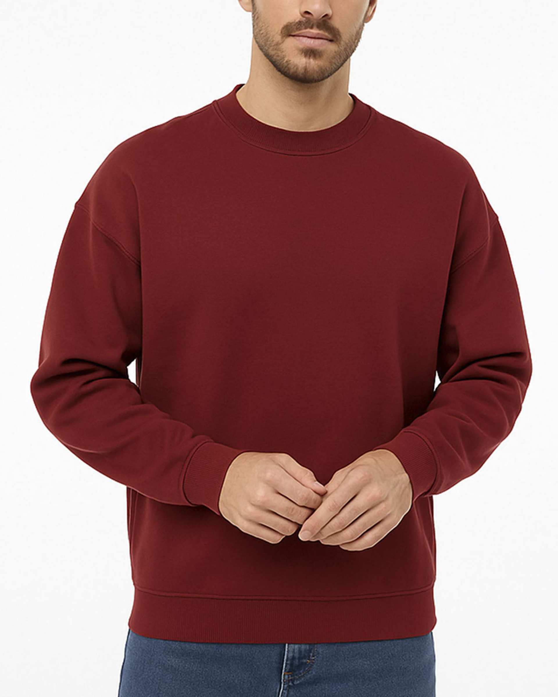 سویشرت مردانه زرشکی یونی پرو Unipro کد 511504401