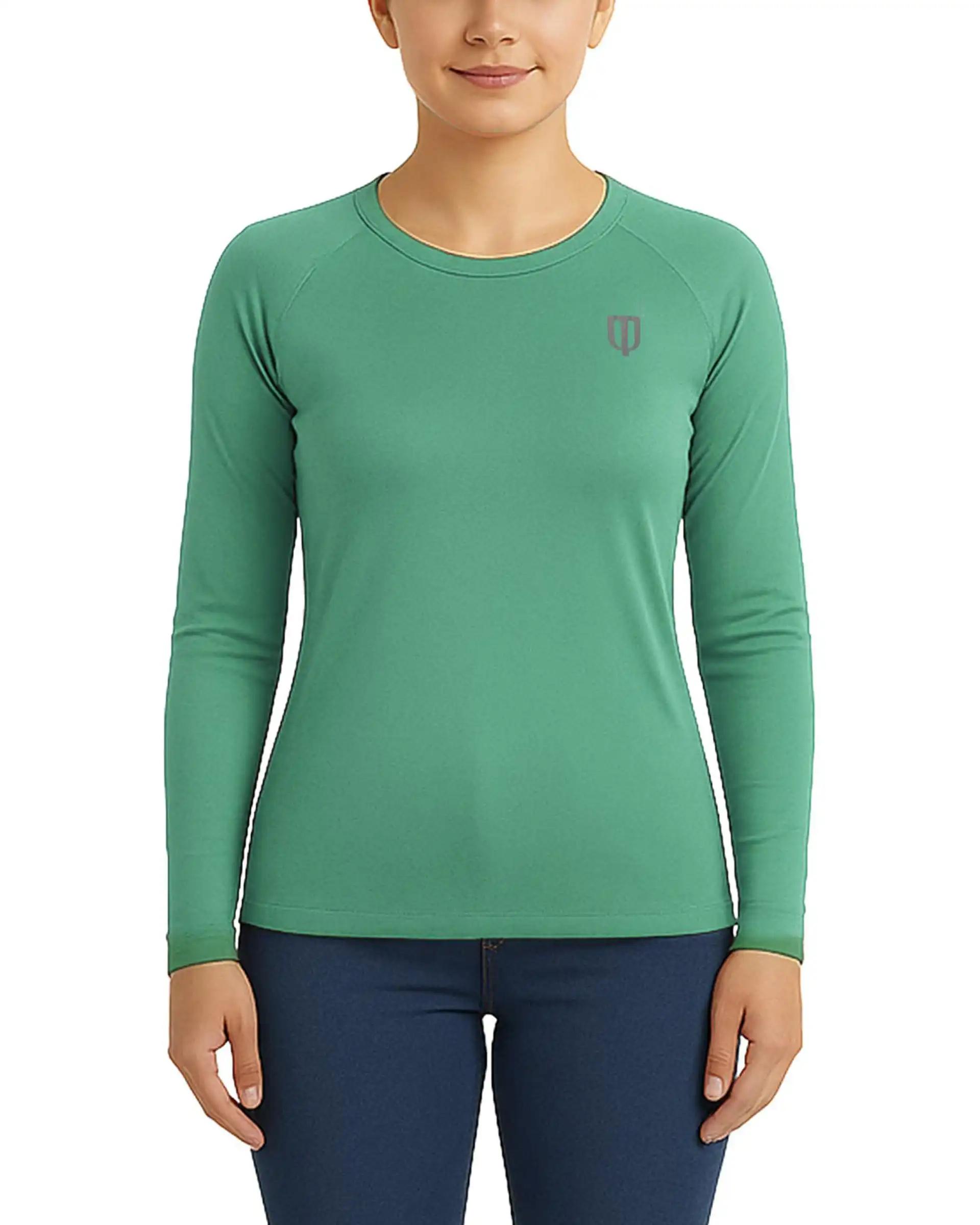 تیشرت ورزشی زنانه آستین بلند سبز روشن یونی پرو Unipro کد 812394401