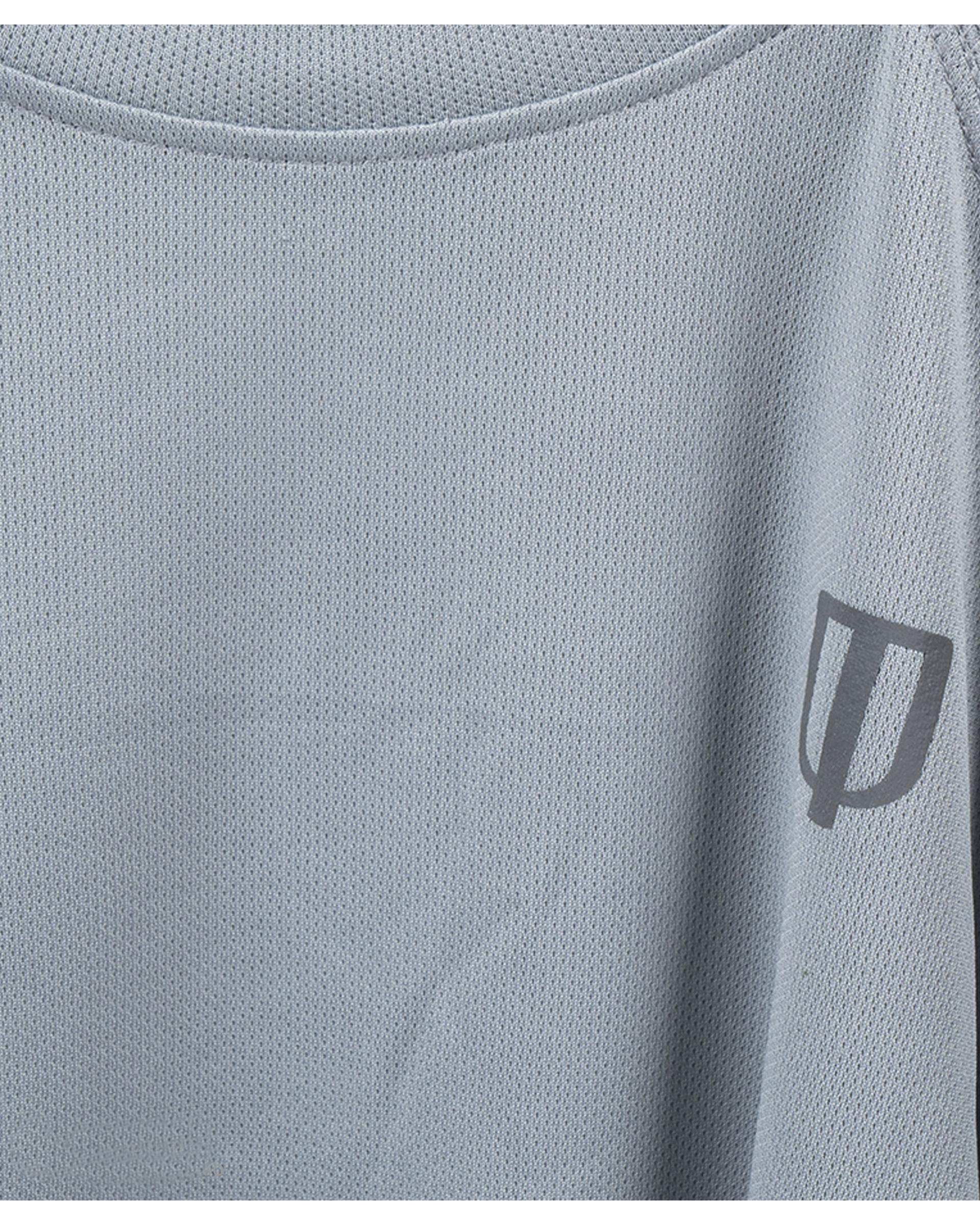 تیشرت ورزشی زنانه آستین بلند طوسی روشن یونی پرو Unipro کد 812394401