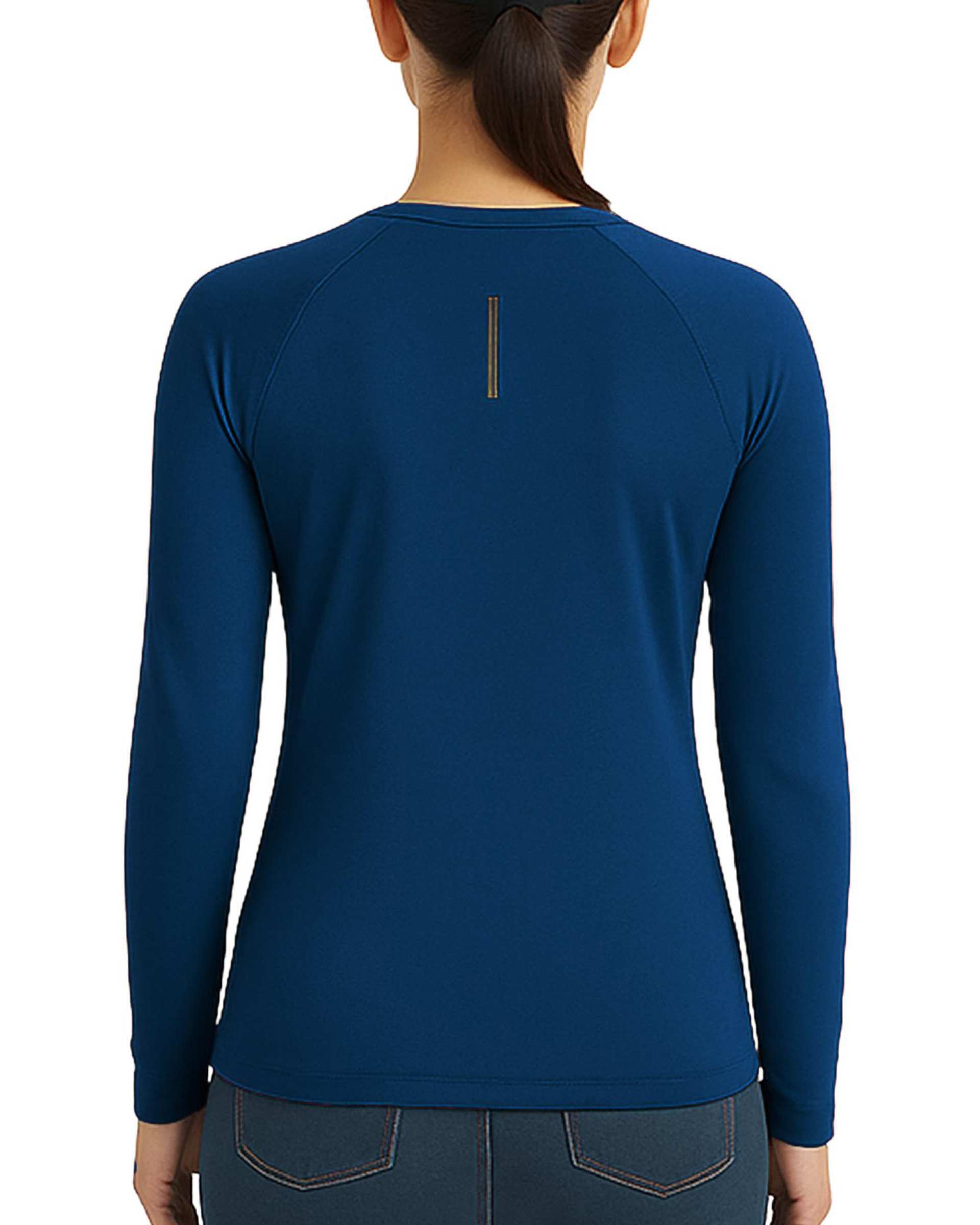 تیشرت ورزشی زنانه آستین بلند آبی فولادی یونی پرو Unipro کد 812394401