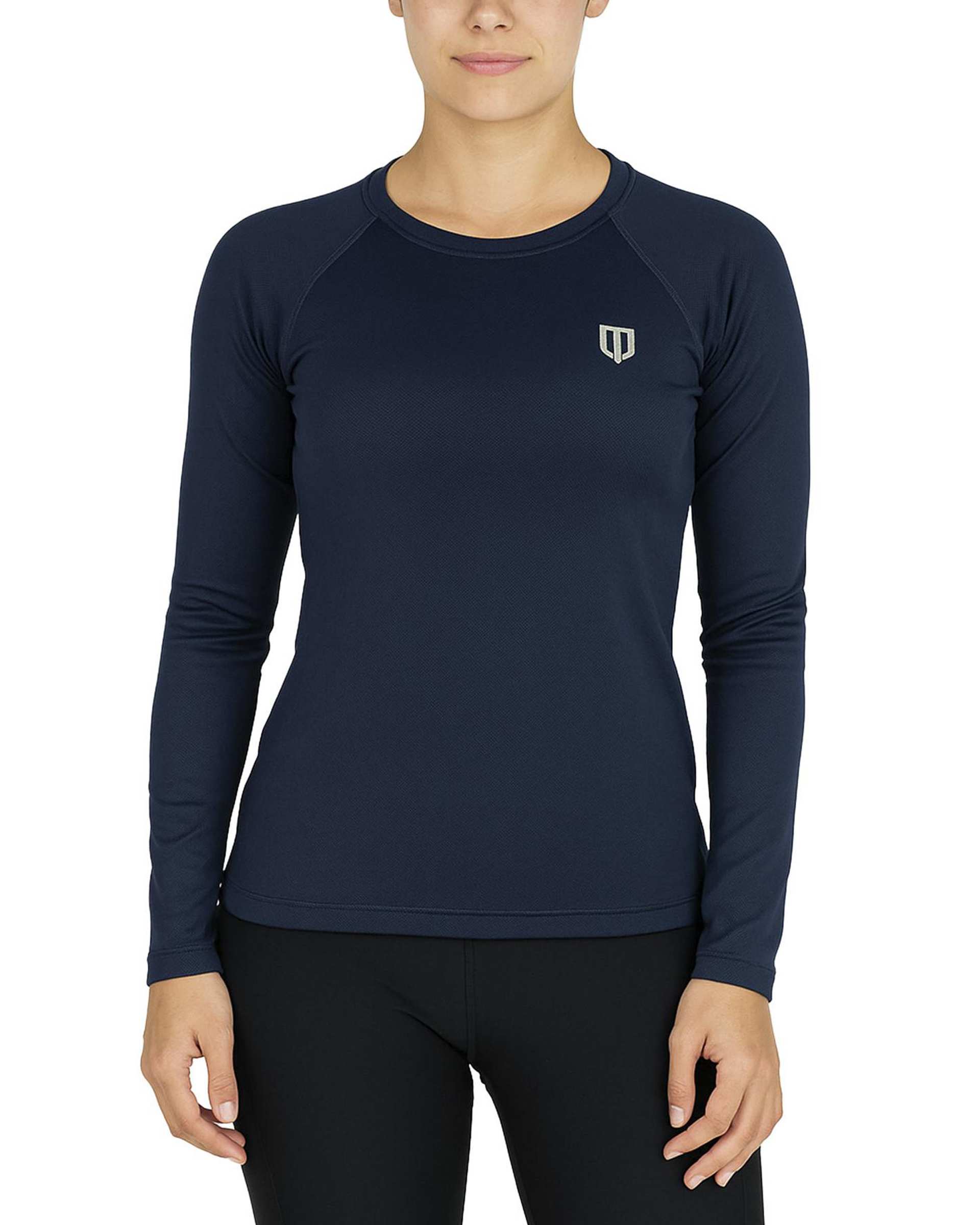 تیشرت ورزشی زنانه آستین بلند سرمه ای یونی پرو Unipro کد 812394401