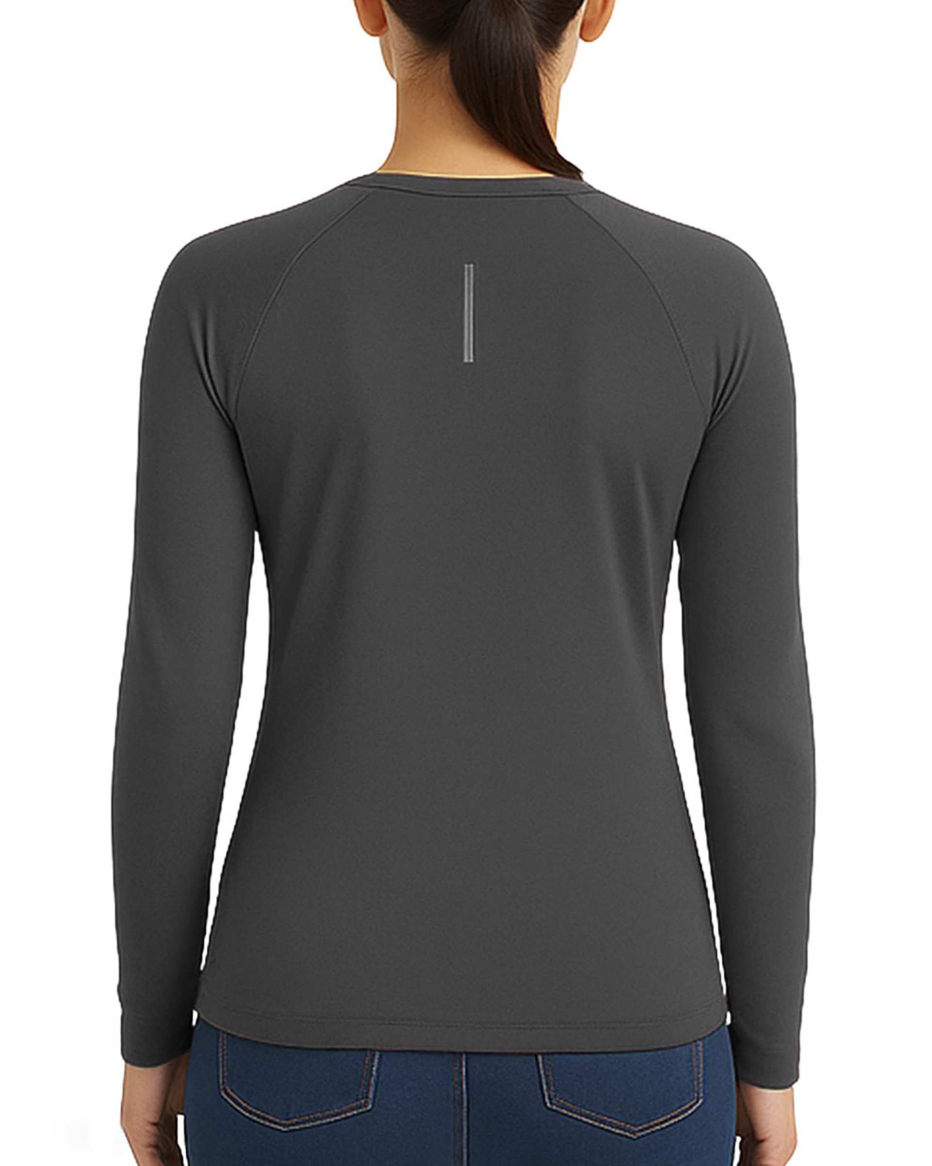 تیشرت ورزشی زنانه آستین بلند زغالی پرو Unipro کد 812394401