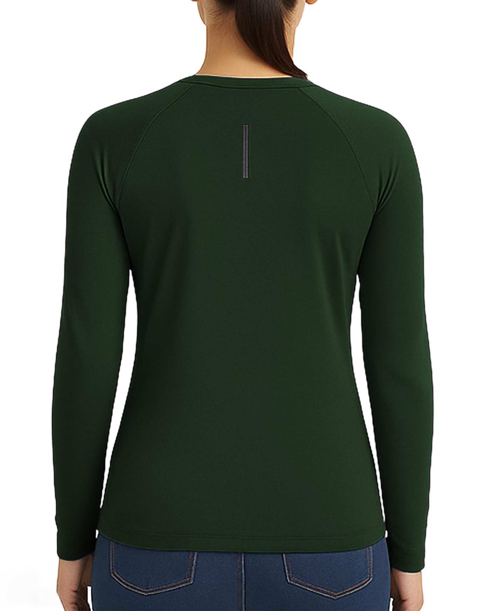 تیشرت ورزشی زنانه آستین بلند سبز تیره یونی پرو Unipro کد 812394401