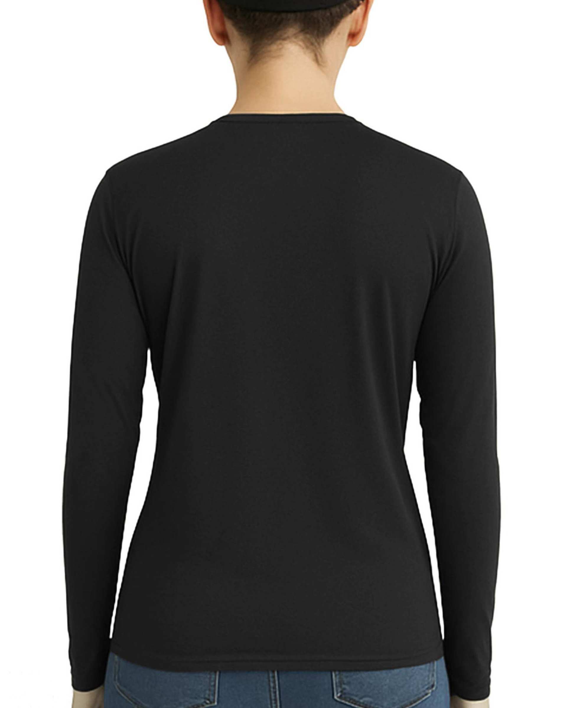 تیشرت ورزشی زنانه آستین بلند مشکی یونی پرو Unipro کد 812554401