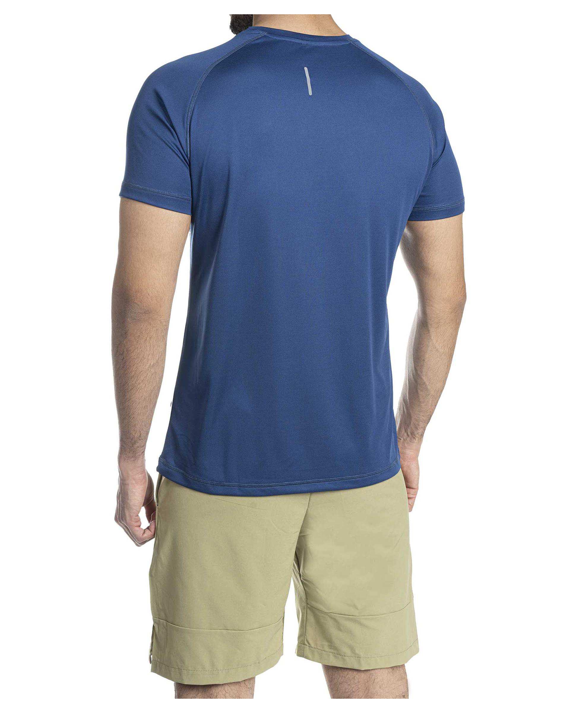 تیشرت ورزشی مردانه آبی فولادی یونی پرو Unipro کد 912124302