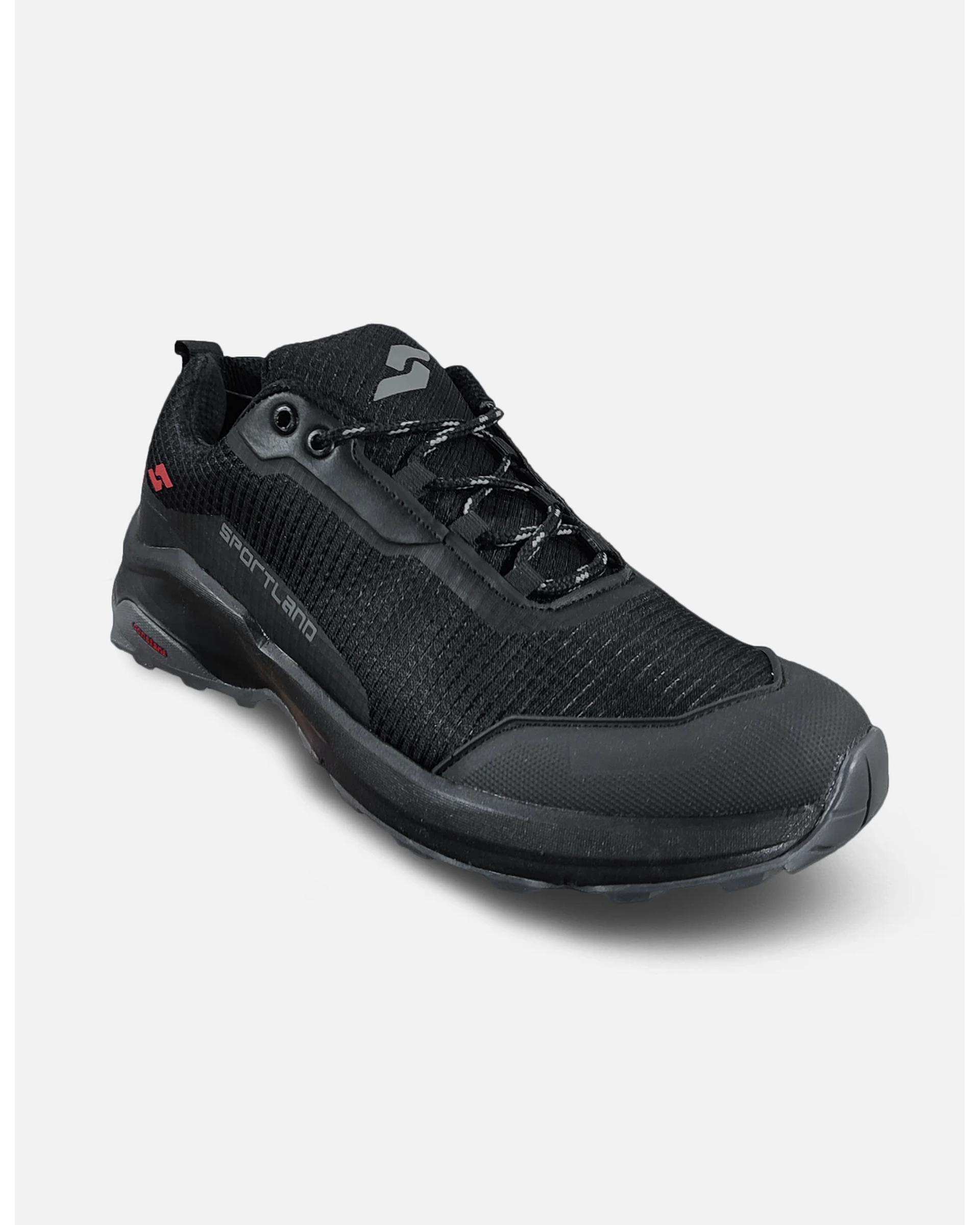 کفش ورزشی مردانه مشکی نوک مدادی اسپورتلند SportLand مدل Prime Walk M کد 120403