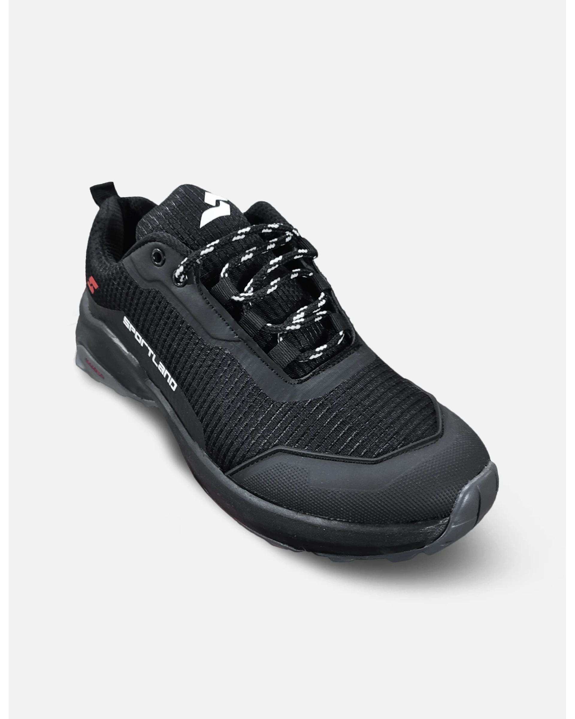 کفش ورزشی مردانه مشکی سفید اسپورتلند SportLand مدل Prime Walk M کد 120410