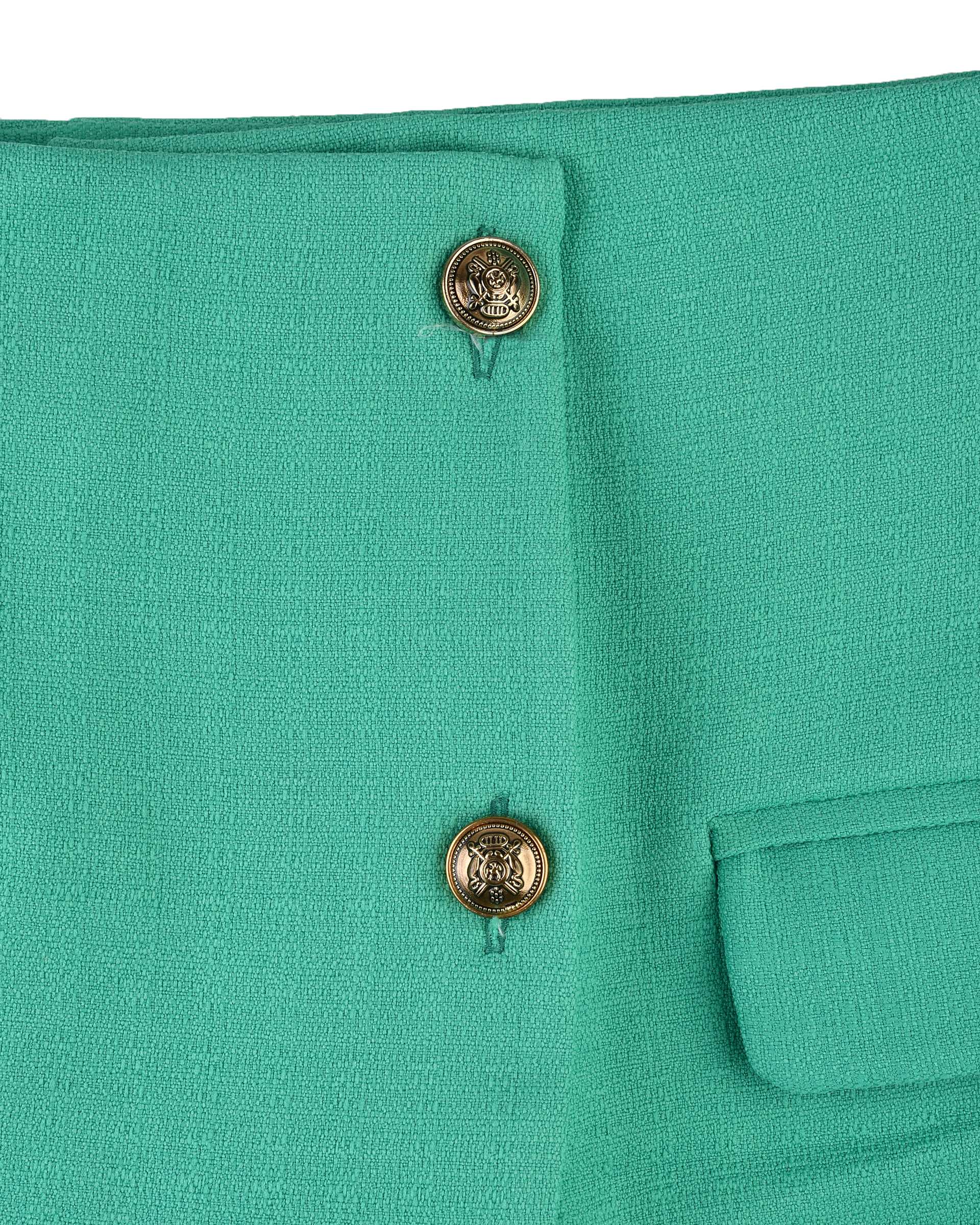 ست کت و دامن زنانه سبز سین صاد Sin Saad مدل maldin