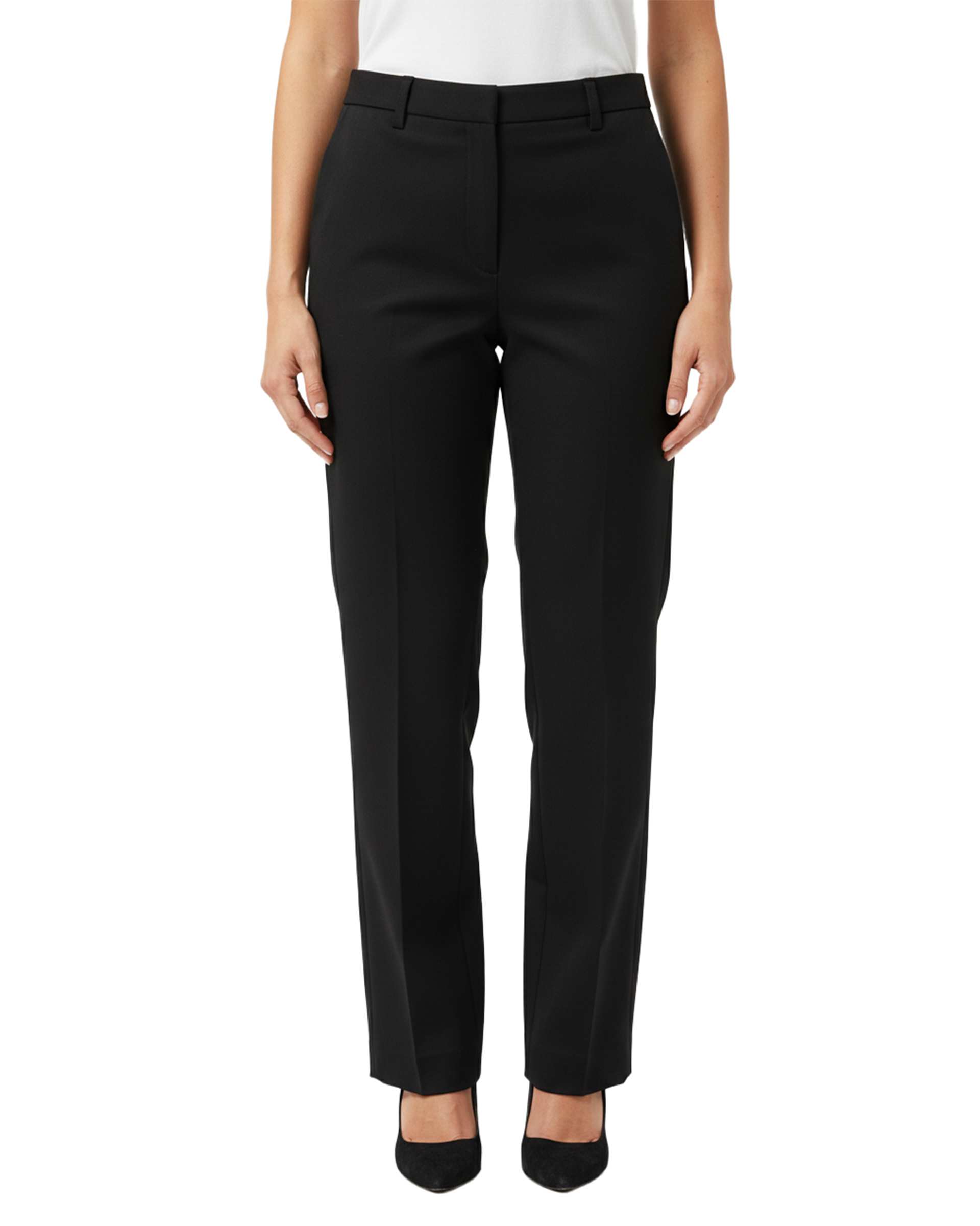 شلوار پارچه ای زنانه راسته مشکی سین صاد Sin Saad مدل narian