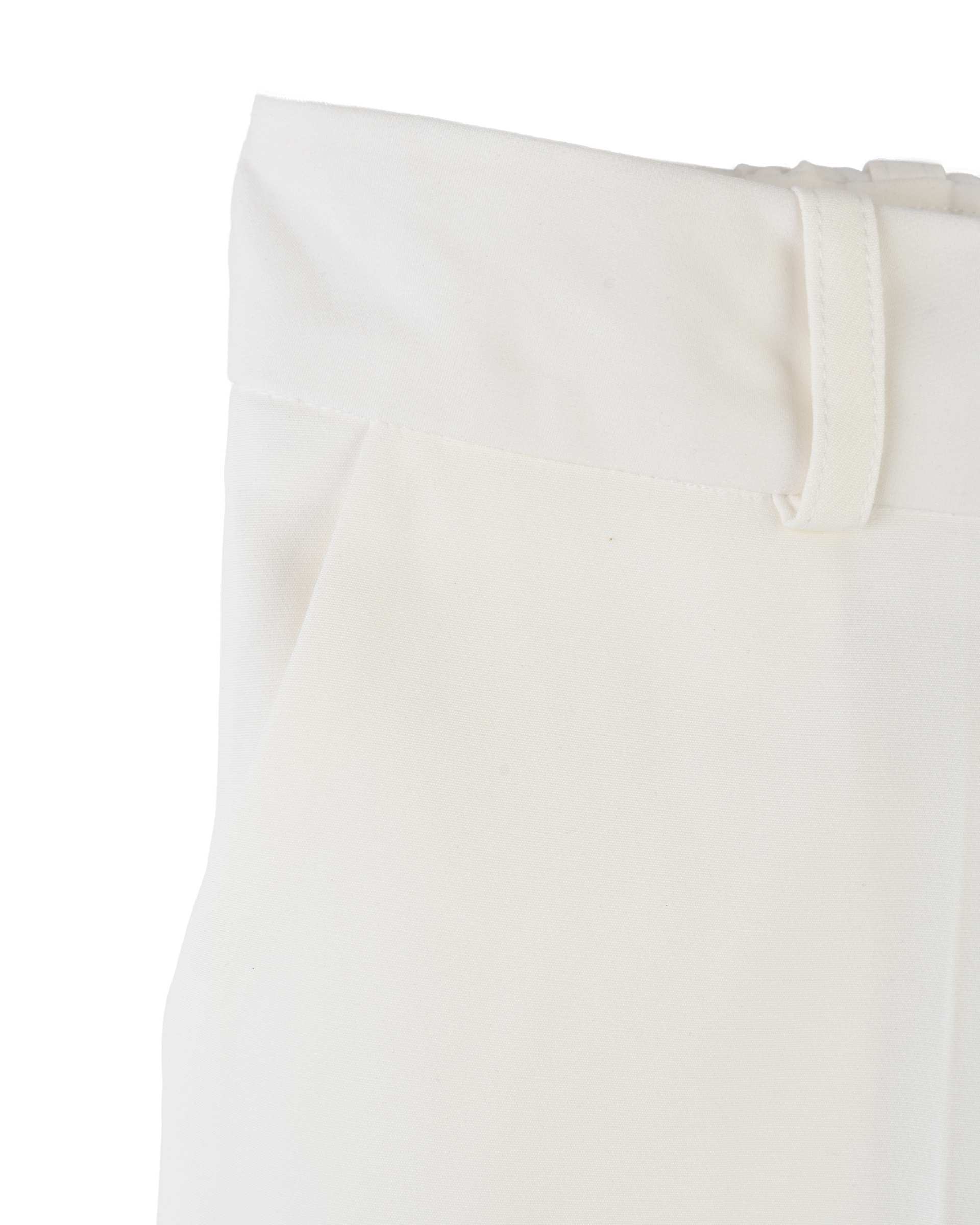 شلوار پارچه ای زنانه راسته سفید سین صاد Sin Saad مدل narian