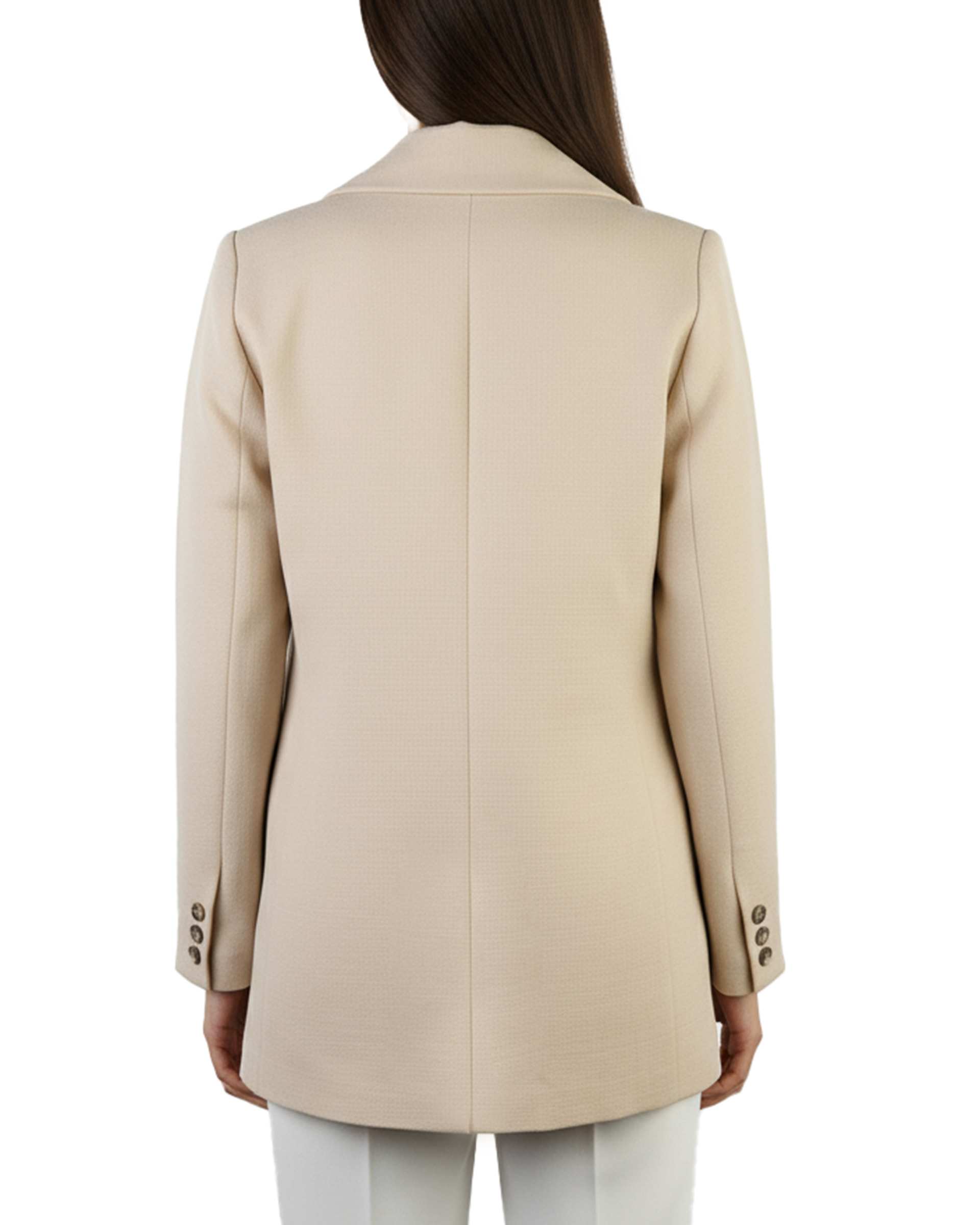 مانتو کتی زنانه کرم سین صاد Sin Saad مدل nina