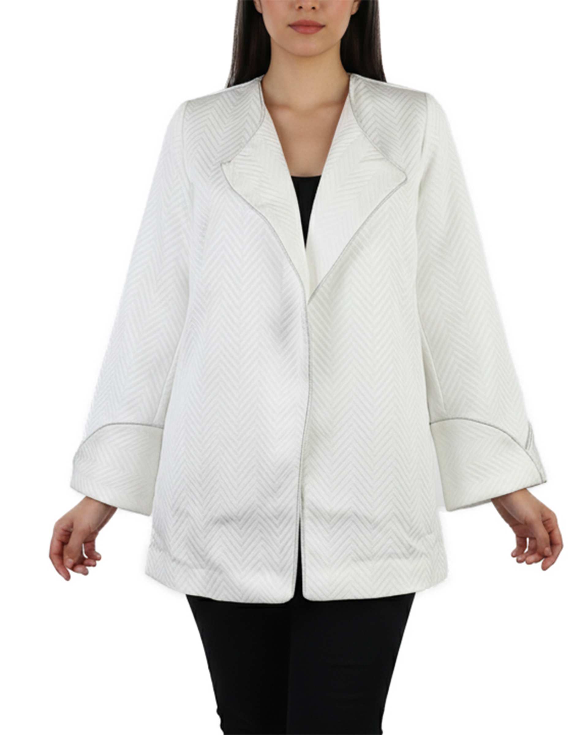 مانتو کتی زنانه سفید سین صاد Sin Saad مدل sepidar