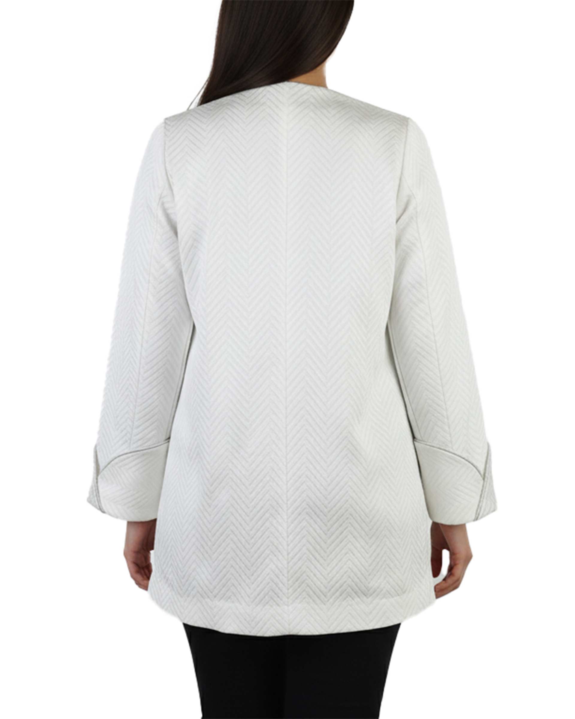 مانتو کتی زنانه سفید سین صاد Sin Saad مدل sepidar