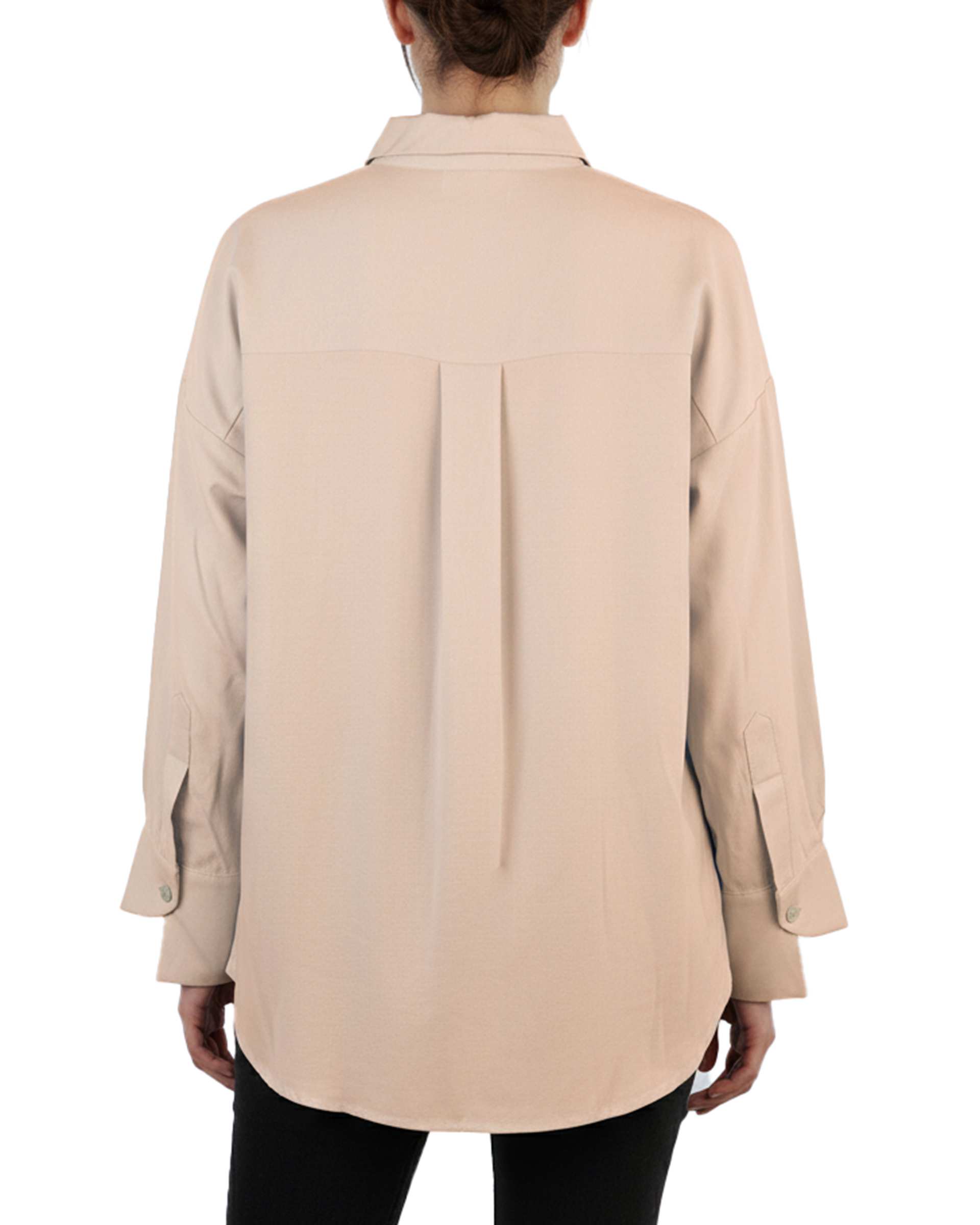 شومیز زنانه لینن کرم سین صاد Sin Saad مدل dorsa