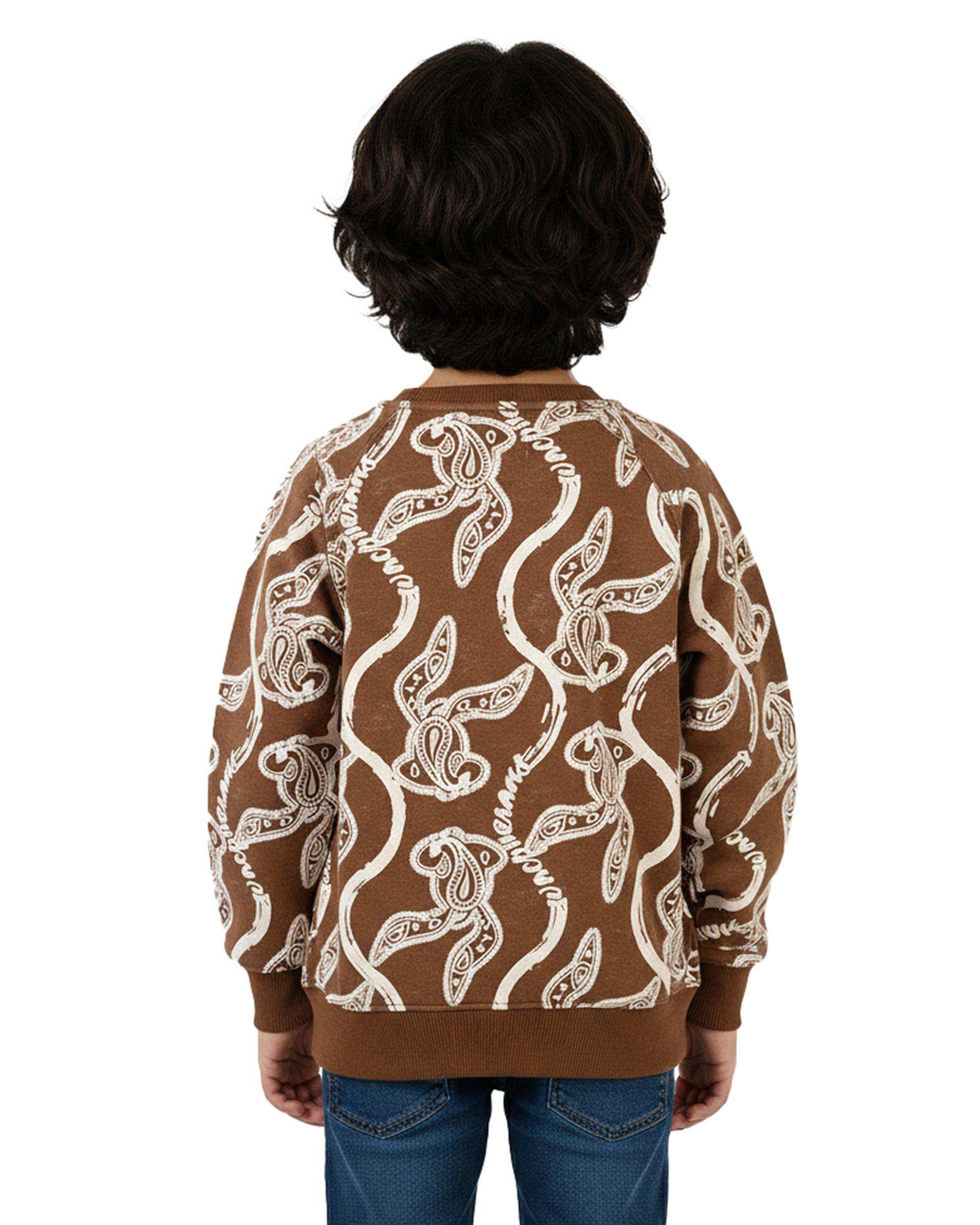 بلوز پسرانه قهوه ای سارالی کیدز مدل ANTISPEIAL