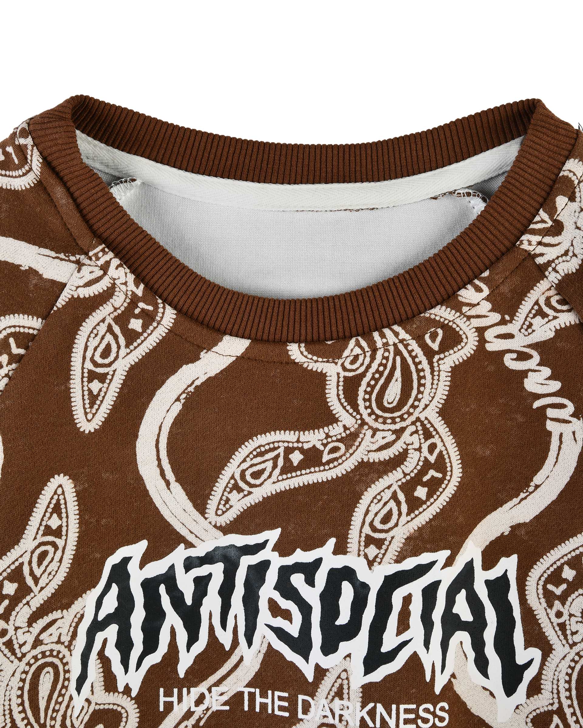 بلوز پسرانه قهوه ای سارالی کیدز مدل ANTISPEIAL