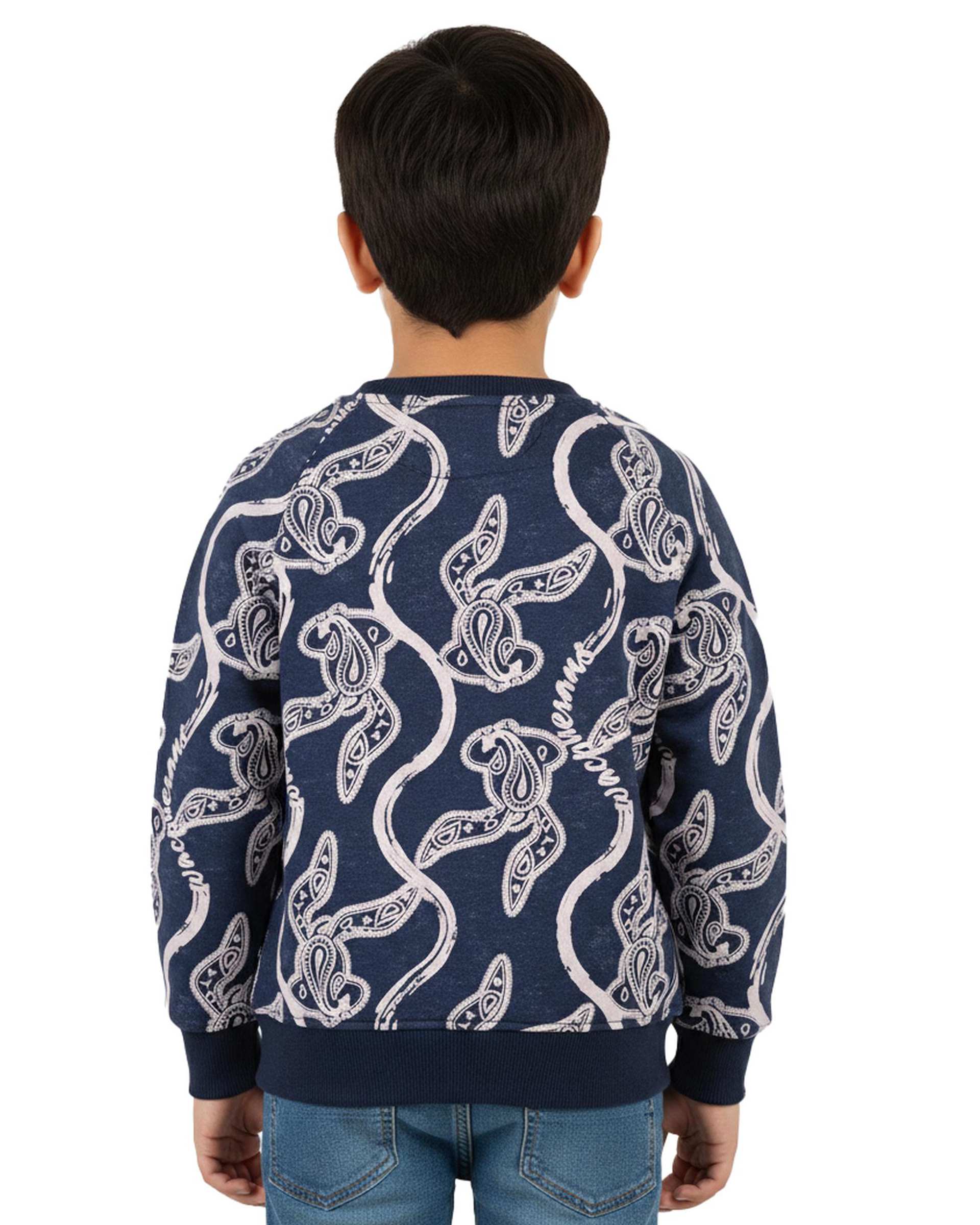 بلوز پسرانه سرمه ای سارالی کیدز مدل ANTISPEIAL