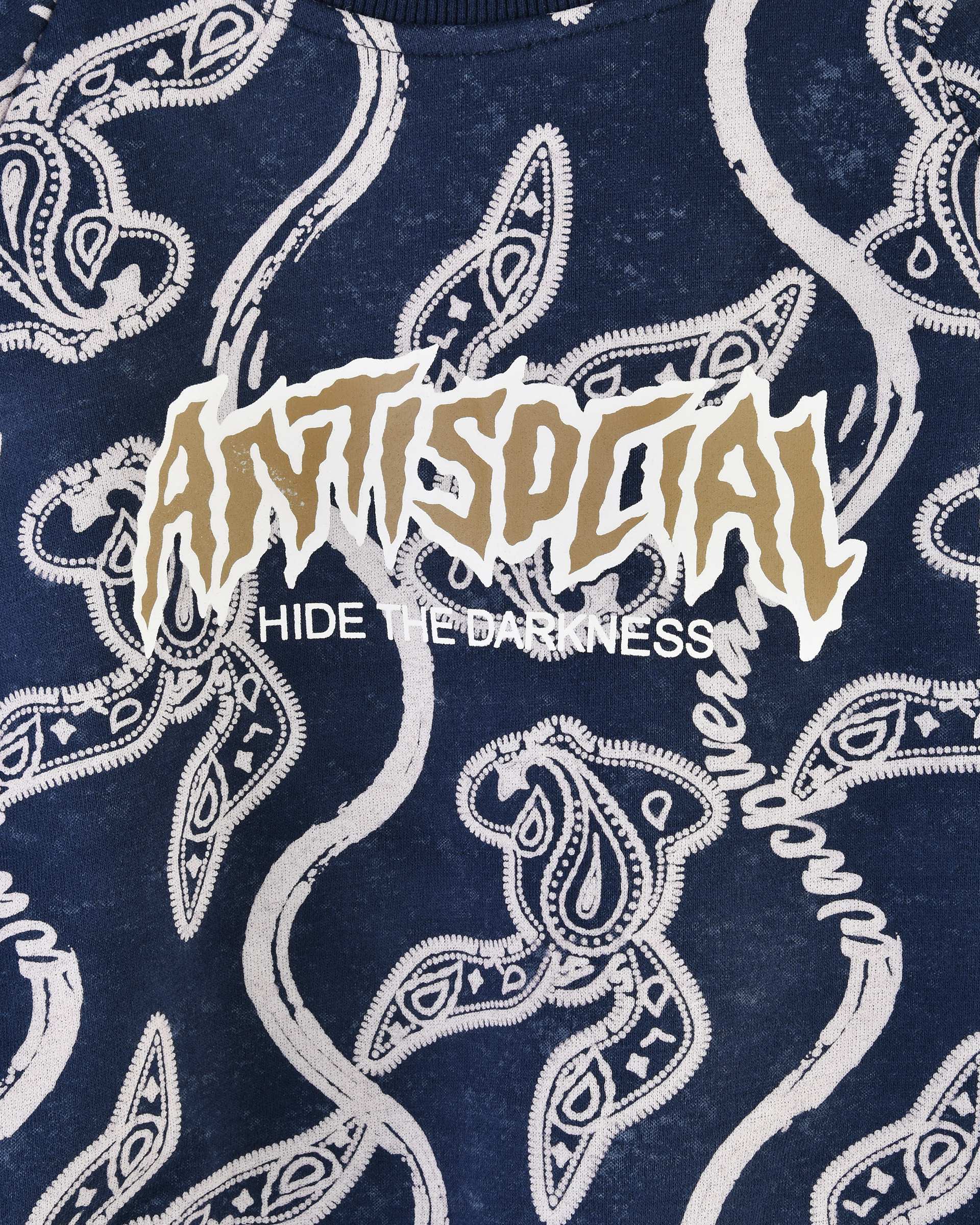 بلوز پسرانه سرمه ای سارالی کیدز مدل ANTISPEIAL