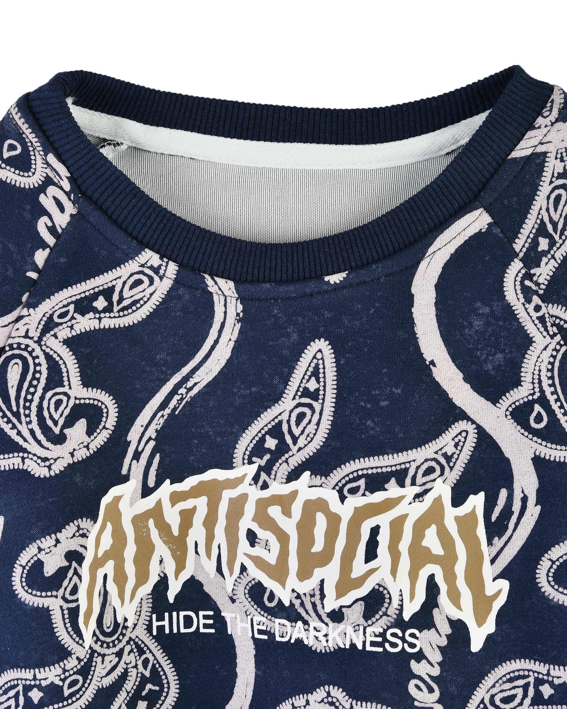 بلوز پسرانه سرمه ای سارالی کیدز مدل ANTISPEIAL