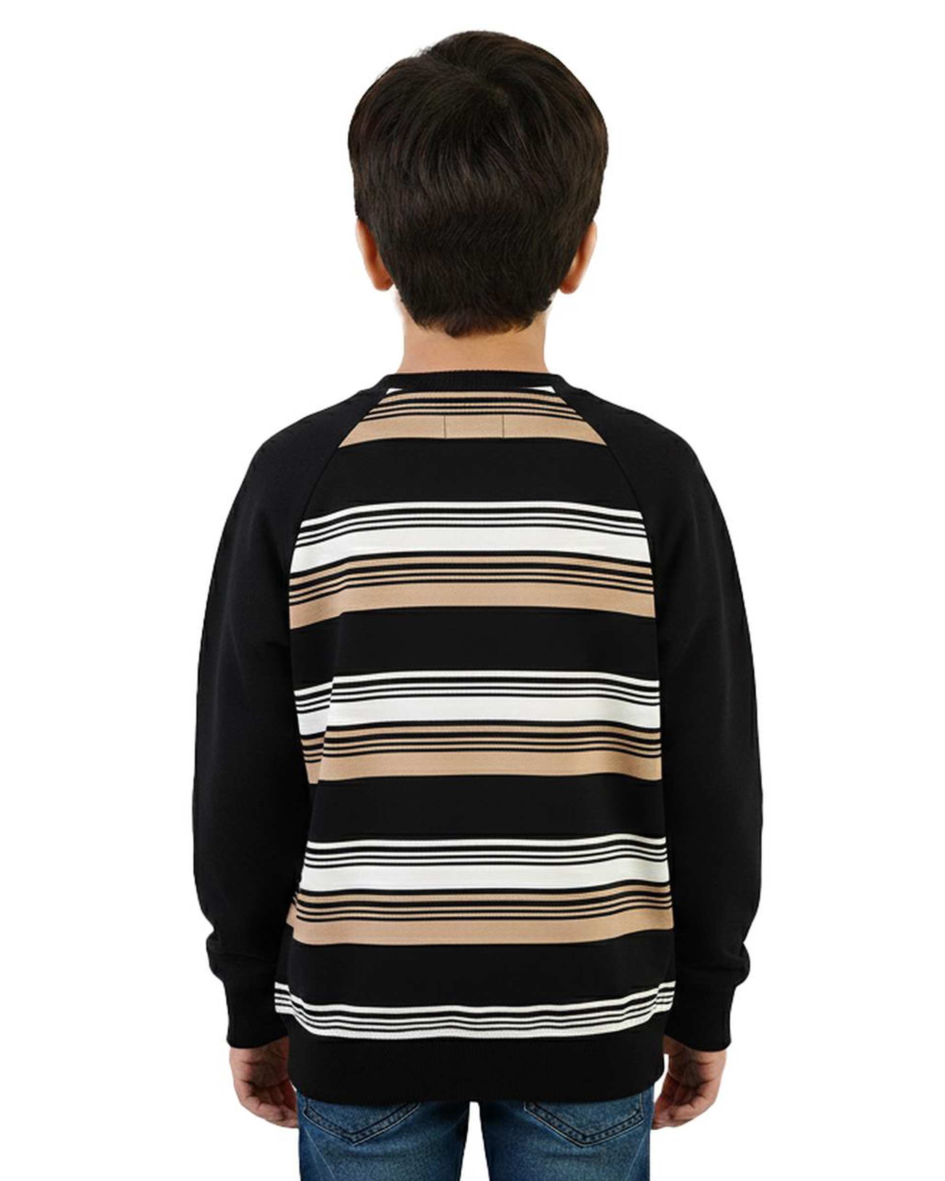 بلوز پسرانه مشکی کرم سارالی کیدز مدل 1978