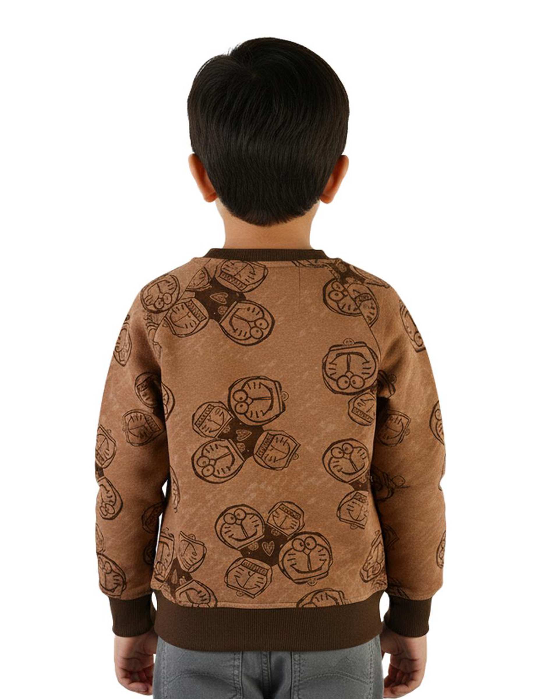 بلوز بچگانه قهوه ای سارالی کیدز مدل Doraemon