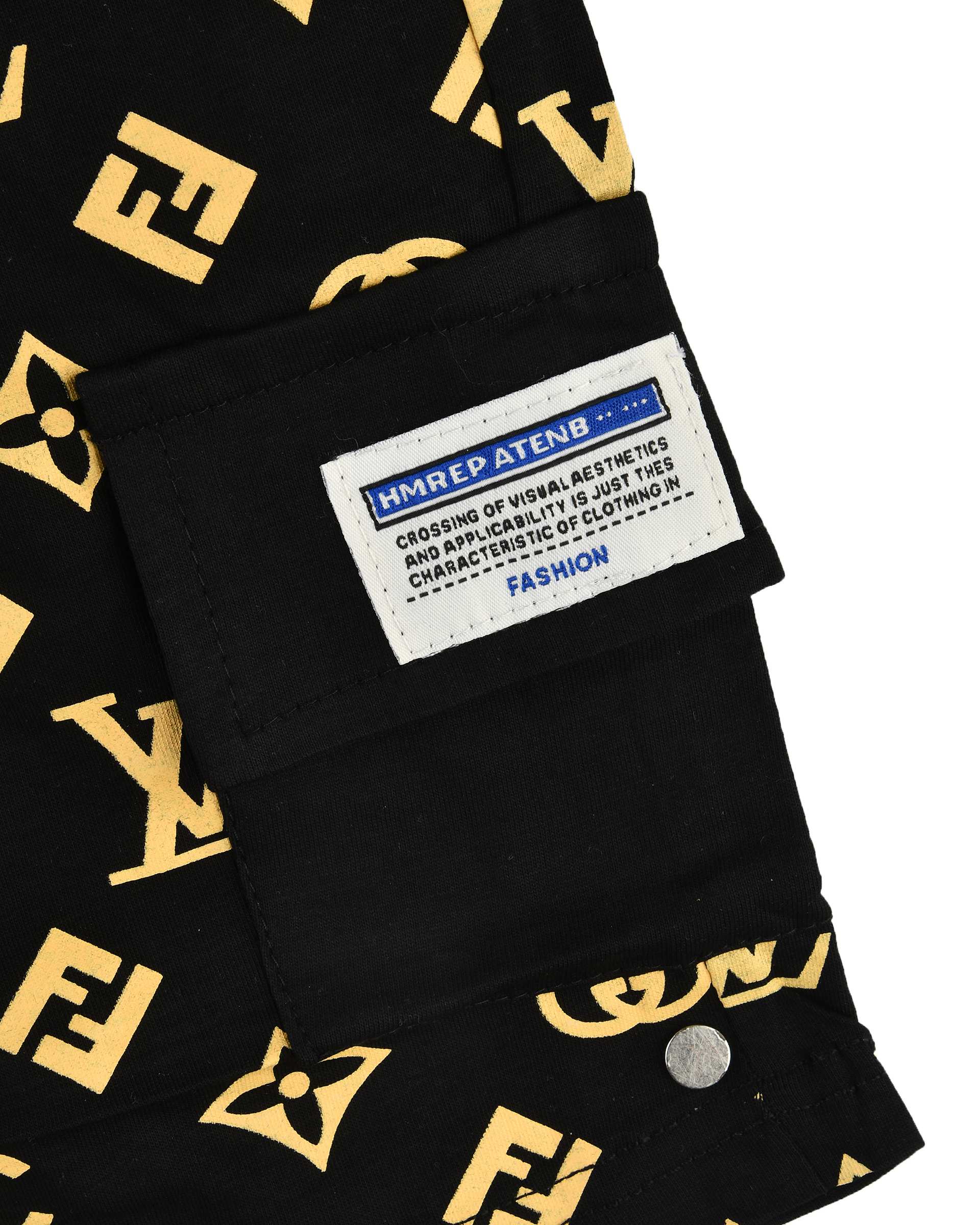 ست تی شرت و شلوارک پسرانه مشکی سارالی کیدز مدل Appl smile