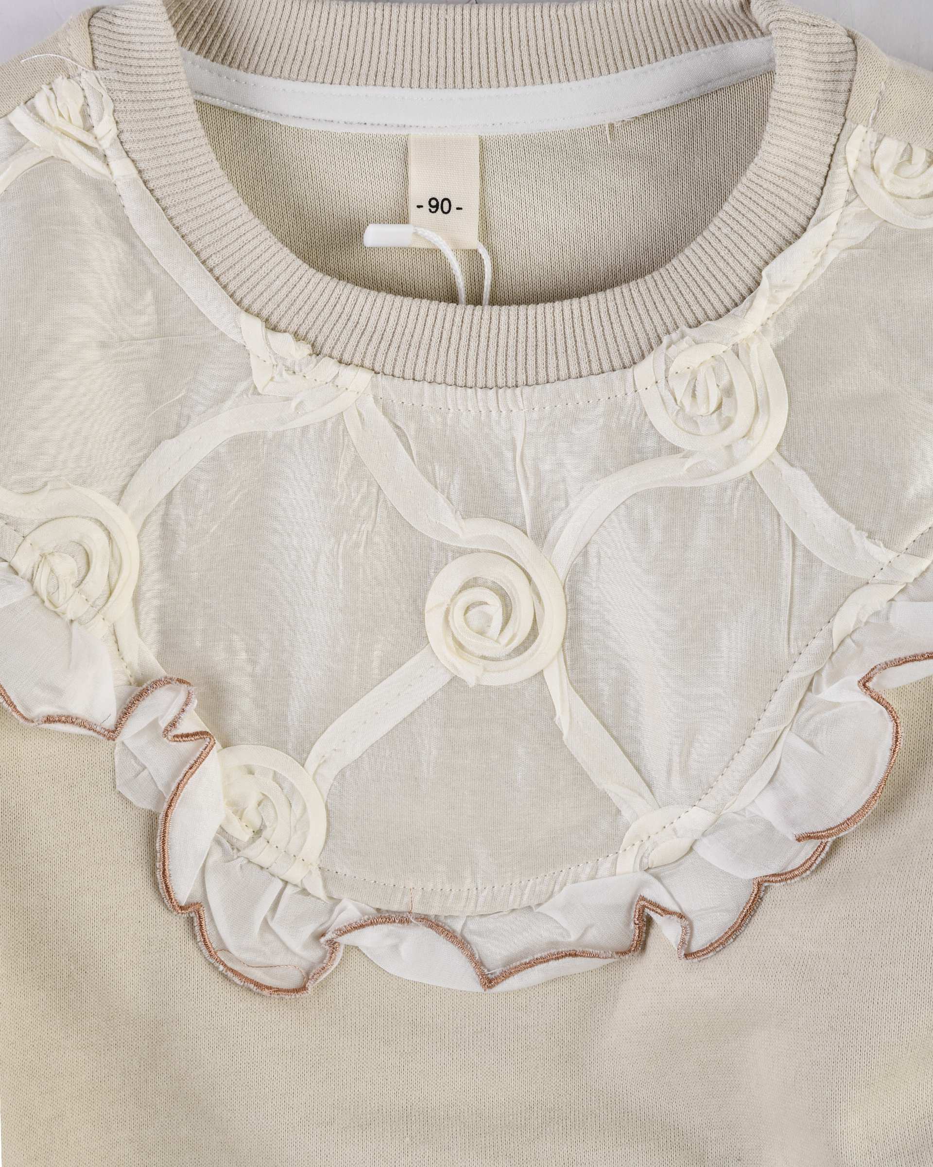 بلوز دخترانه سبز روشن سارالی کیدز طرح گل