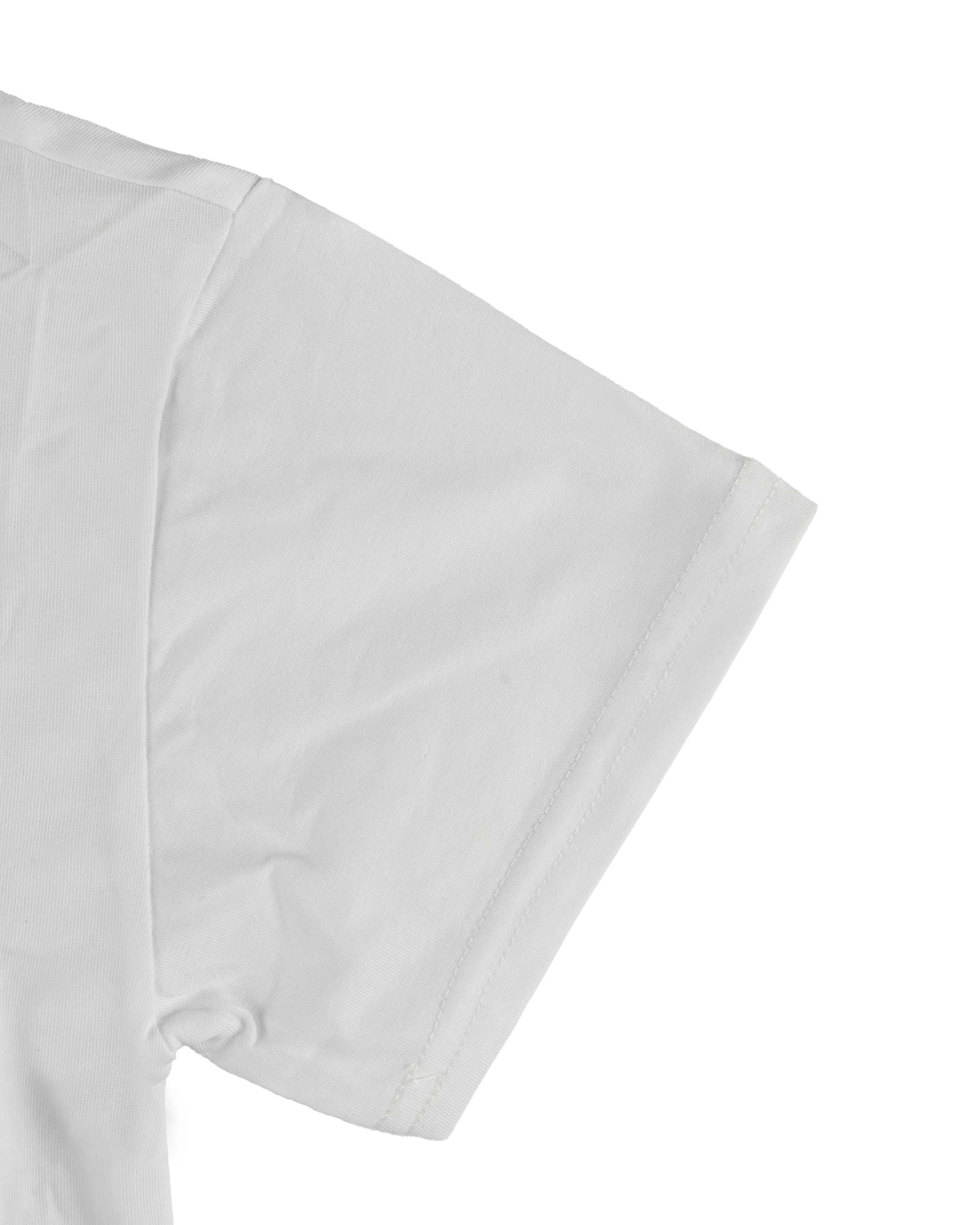 ست تیشرت و شلوارک جین پسرانه سفید سارالی کیدز مدل دایناسور