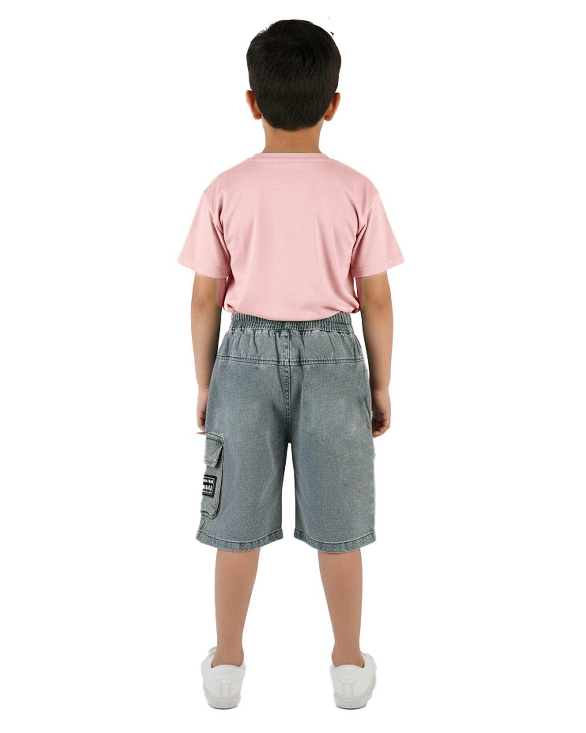 ست تیشرت و شلوارک بچگانه صورتی سارالی کیدز مدل باب اسفنجی