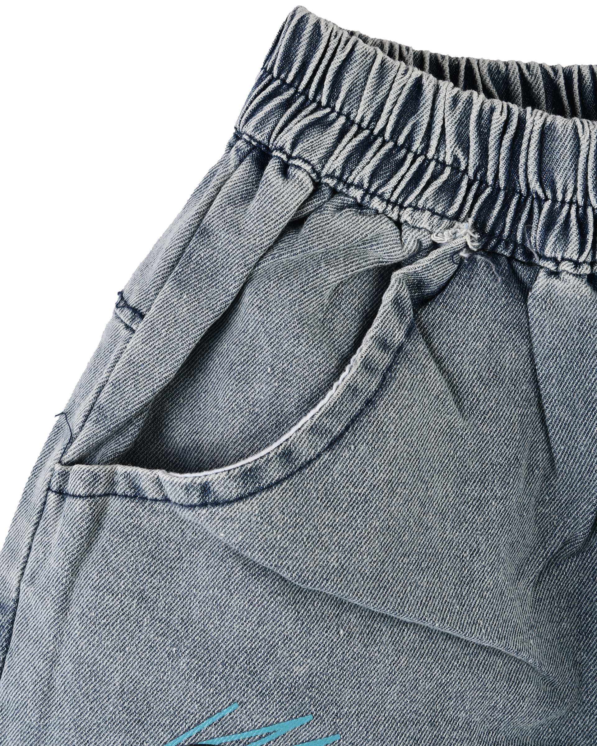 ست تیشرت و شلوارک بچگانه سبز سارالی کیدز مدل باب اسفنجی