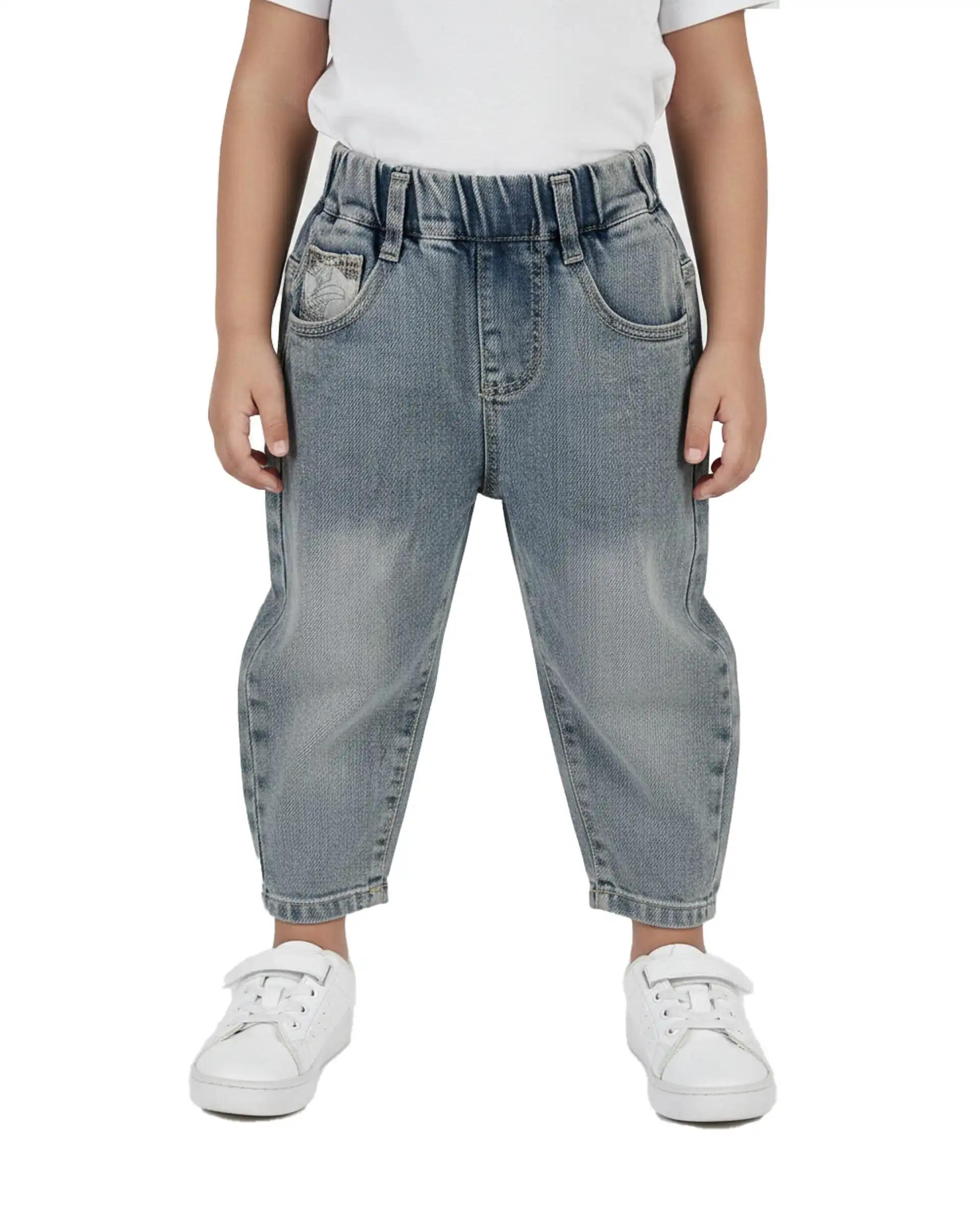 شلوار جین بچگانه مام استایل آبی سارالی کیدز