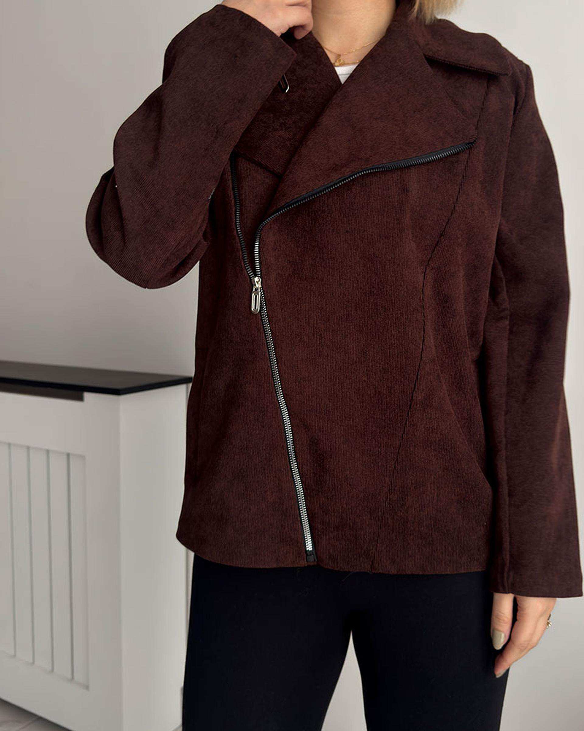 جکت زنانه قهوه ای نگار ندایی Negar Nedaei مدل glory