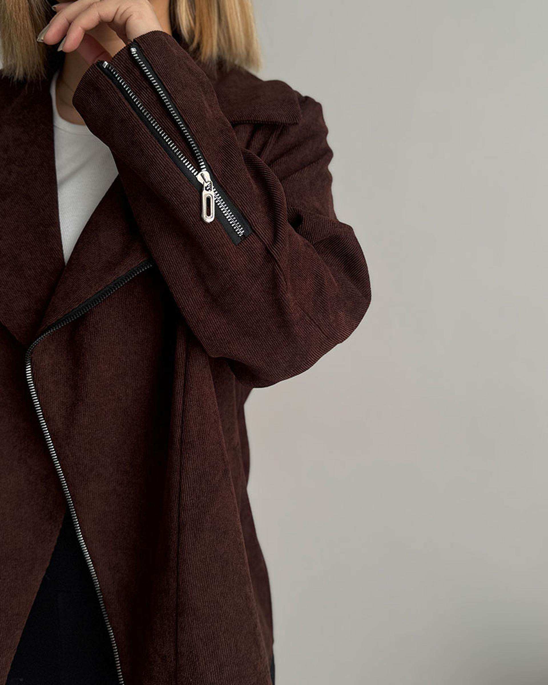 جکت زنانه قهوه ای نگار ندایی Negar Nedaei مدل glory