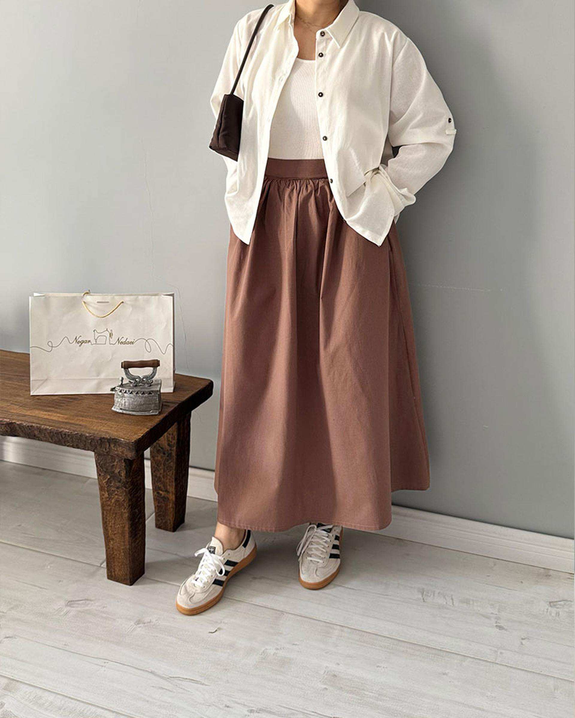 دامن زنانه موکا نگار ندایی Negar Nedaei مدل lilian