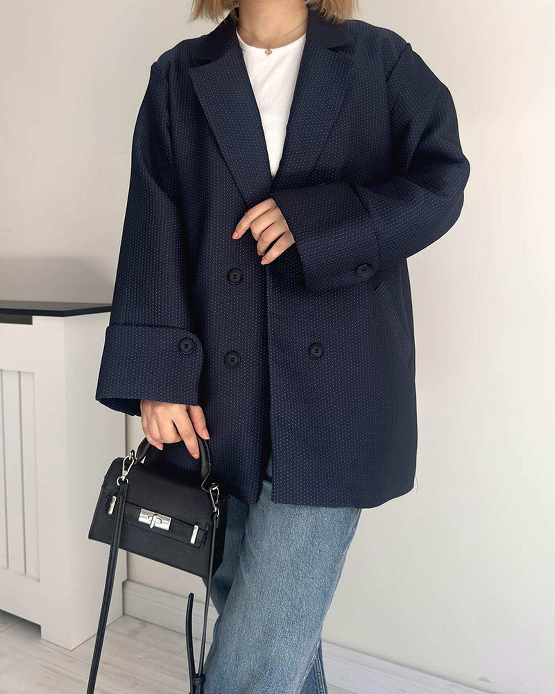 مانتو زنانه سرمه ای نگار ندایی Negar Nedae مدل piko