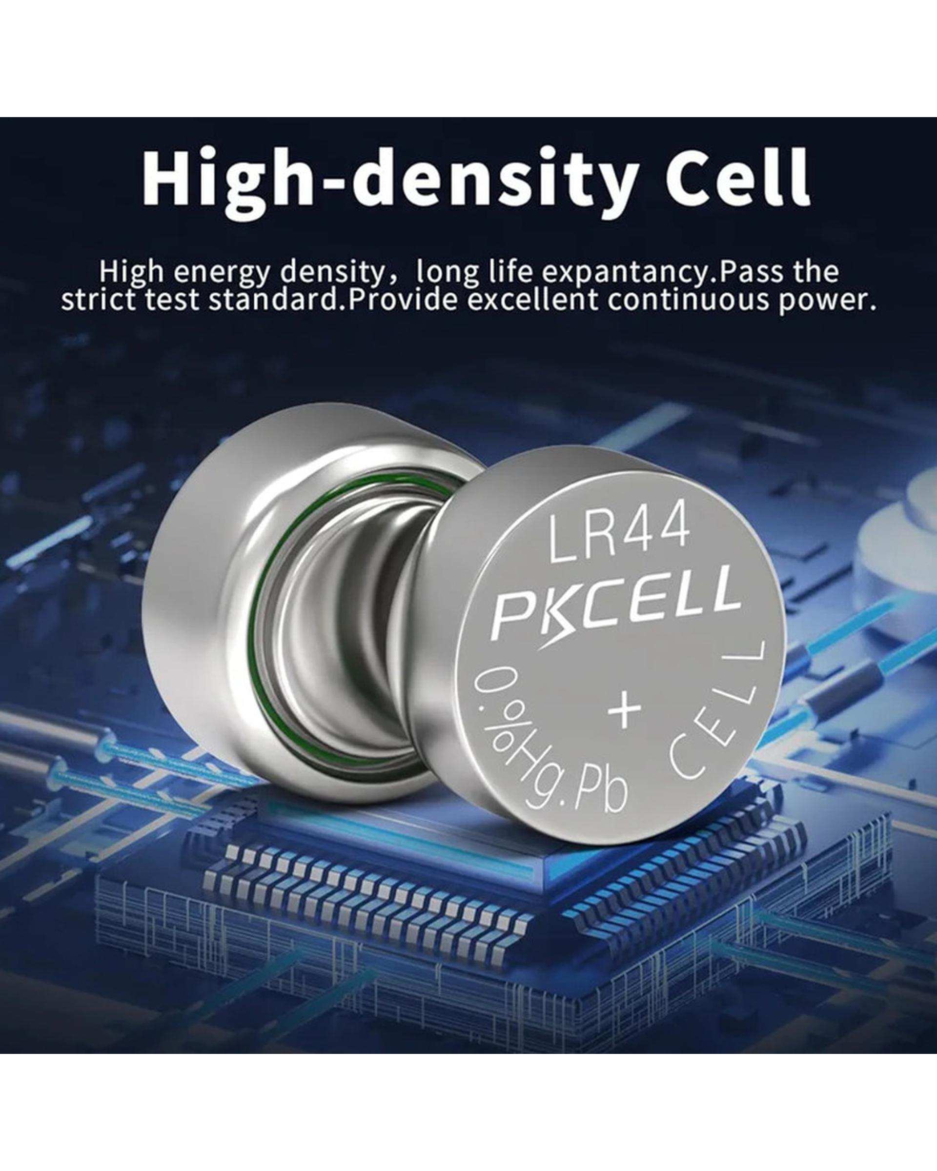 باتری ساعت پی کی سل Pkcell مدل AG13 LR44 بسته 10 عددی