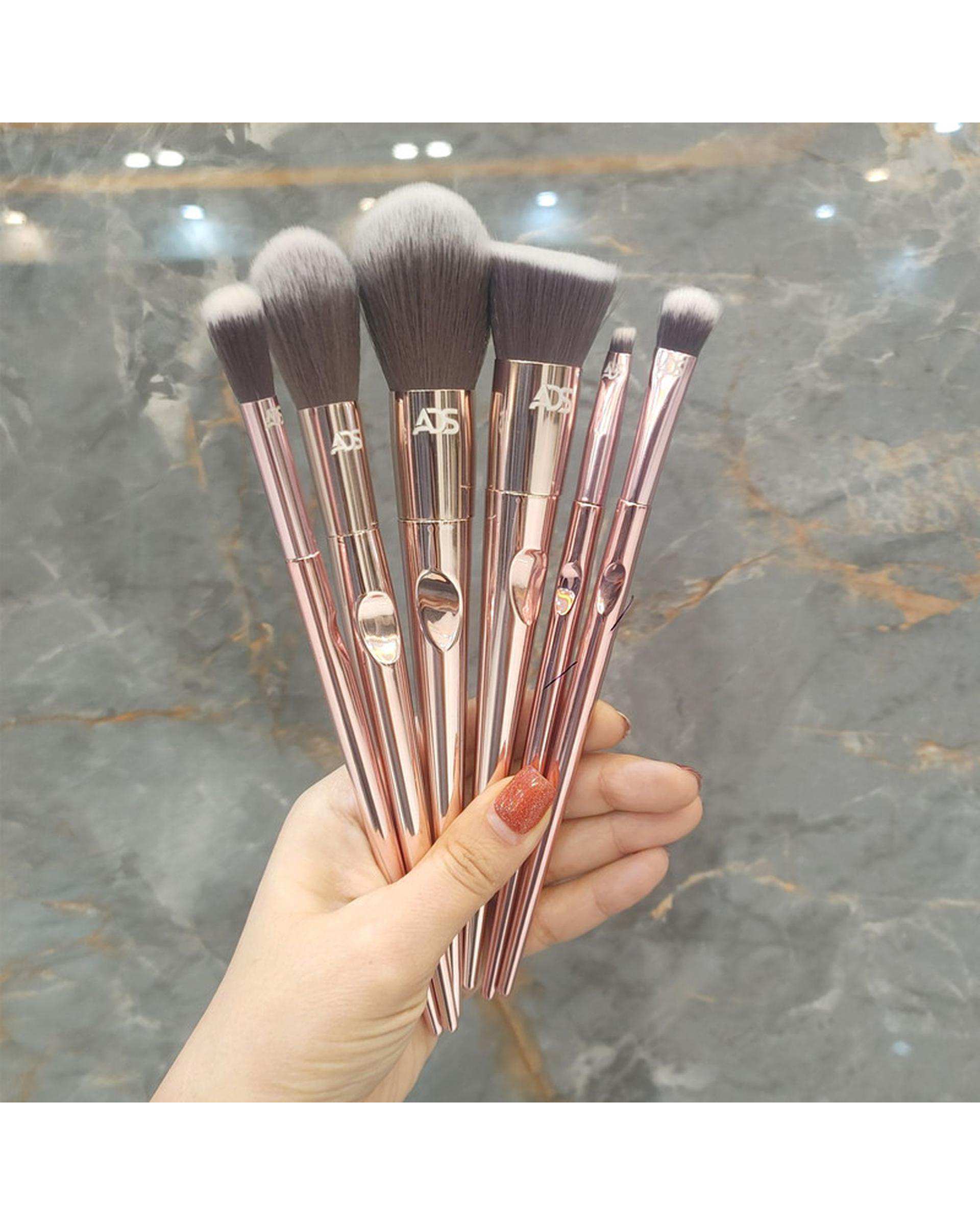 ست براش آرایشی ای دی اس مدل COMPLETE SILK بسته 6 عددی