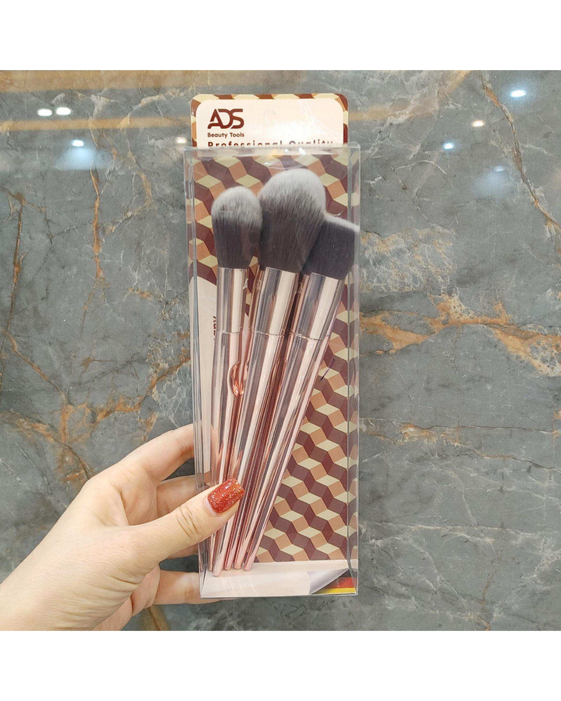 ست براش آرایشی ای دی اس مدل COMPLETE SILK بسته 6 عددی