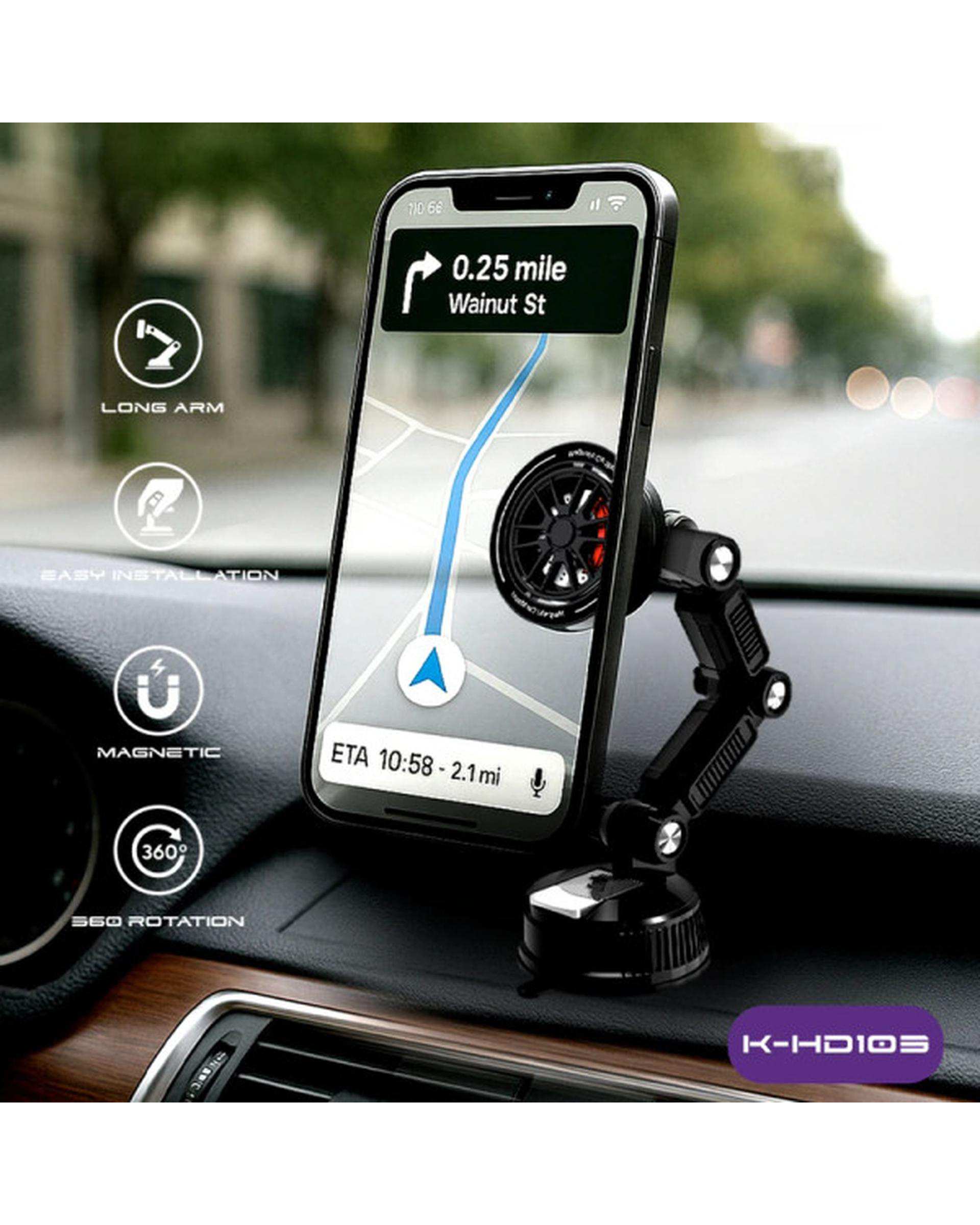 پایه نگهدارنده گوشی موبایل و تبلت مشکی مدل RT-2010