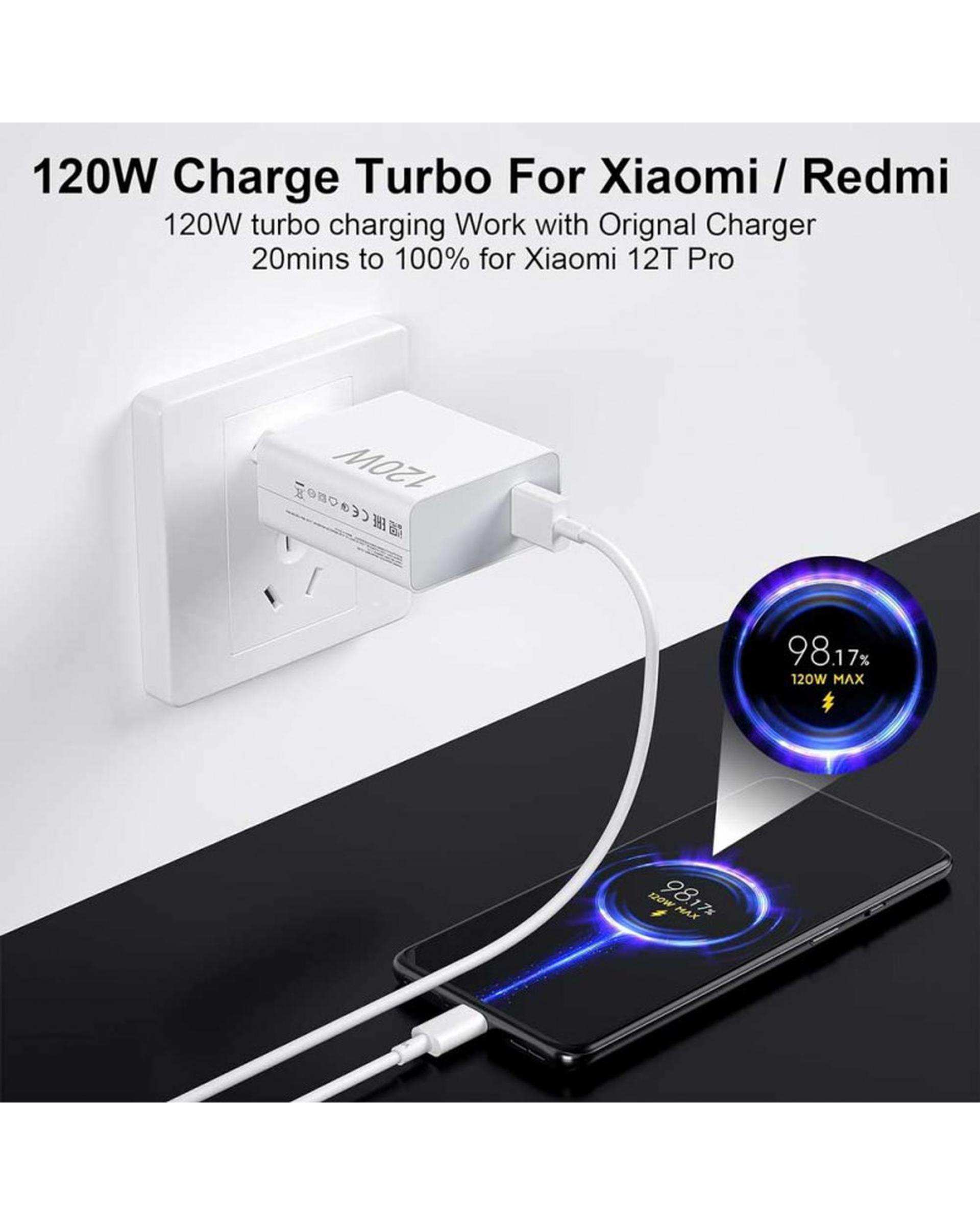 شارژر دیواری 120 وات سفید شیائومی Xiaomi مدل MDY-14-EE