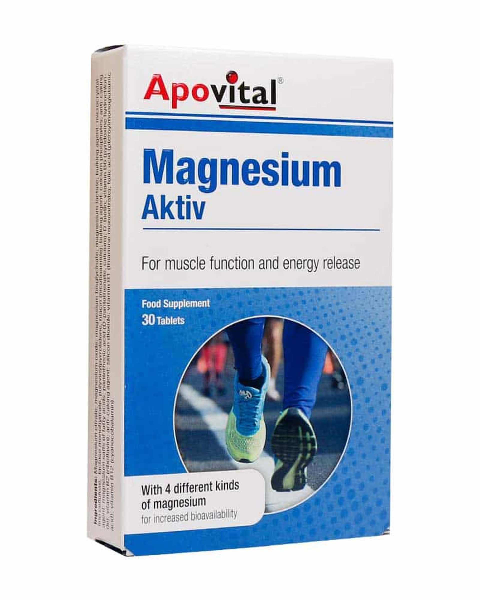 قرص منیزیم اکتیو آپوویتال بسته 30 عددی