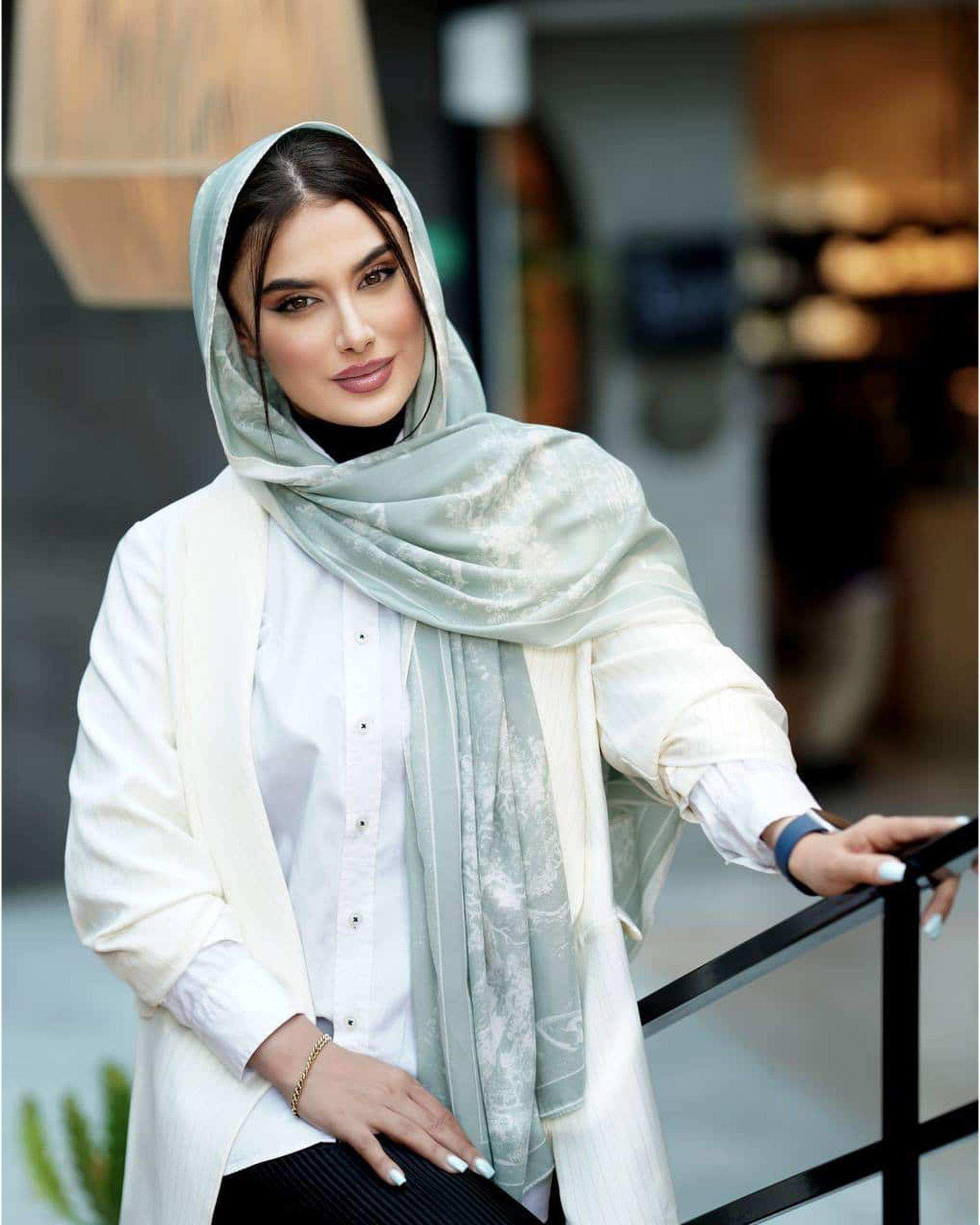 شال زنانه وال سبز تیفانی جی دو GIDO کد 01105