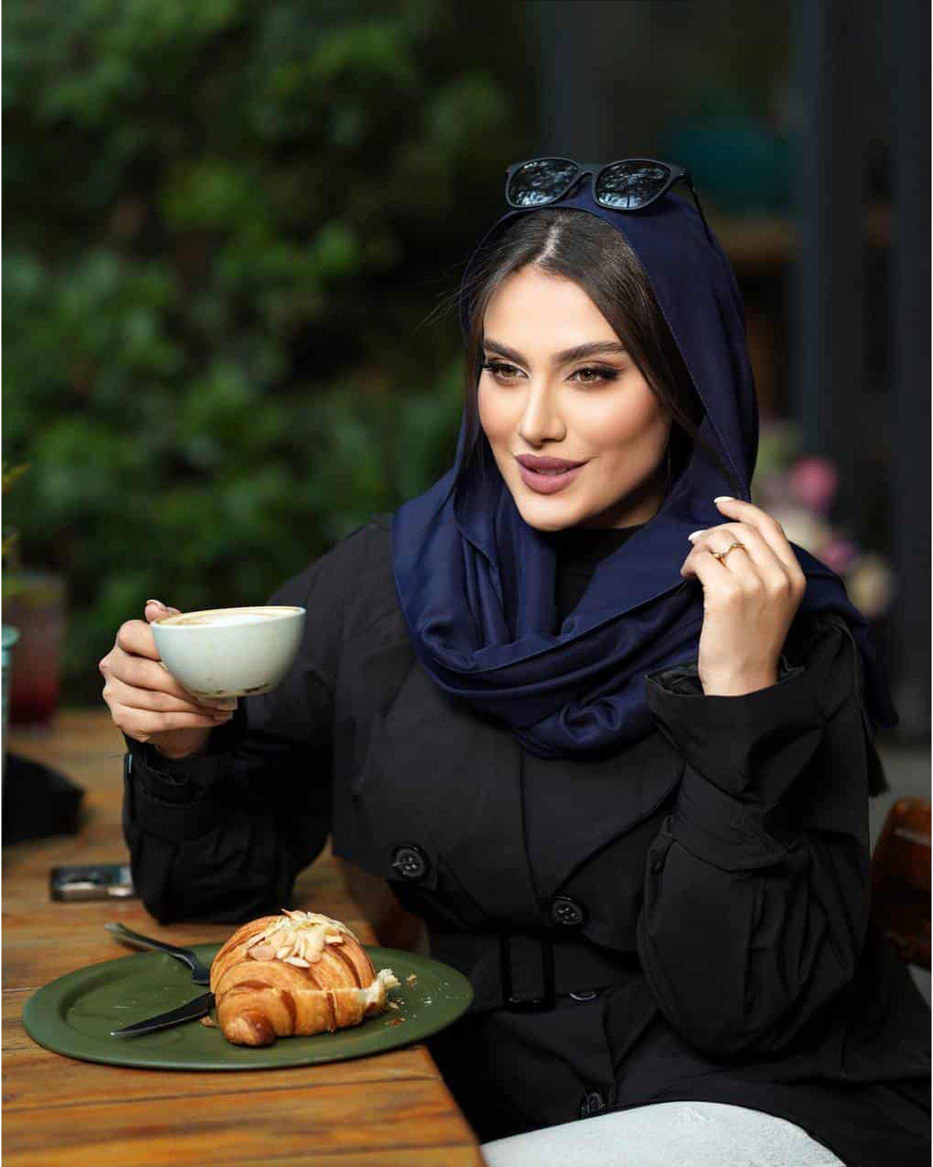 شال زنانه وال ترک سرمه ای جی دو GIDO طرح چنل کد 01569