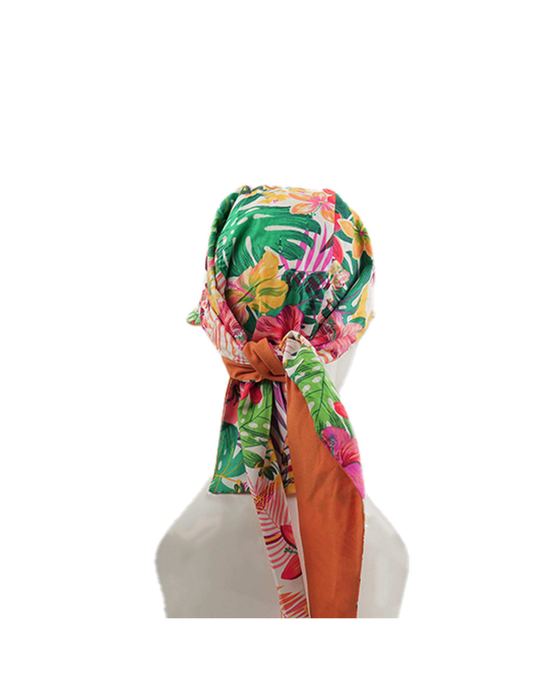 کلاه ساحلی زنانه دو رو نارنجی تارتن Tartan کد 110703762