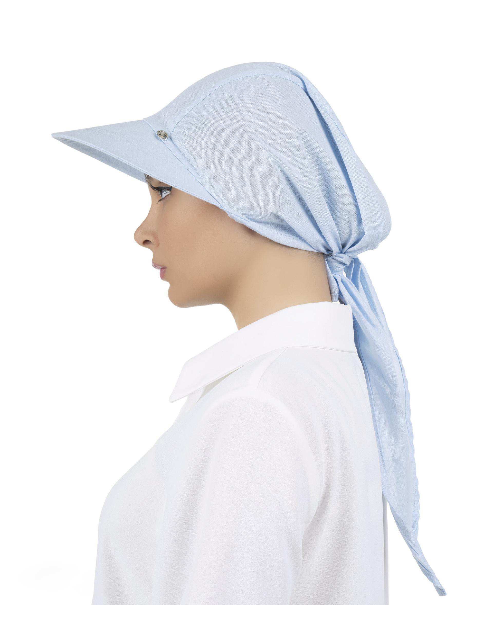 کلاه ساحلی زنانه آبی تارتن Tartan کد 116992310