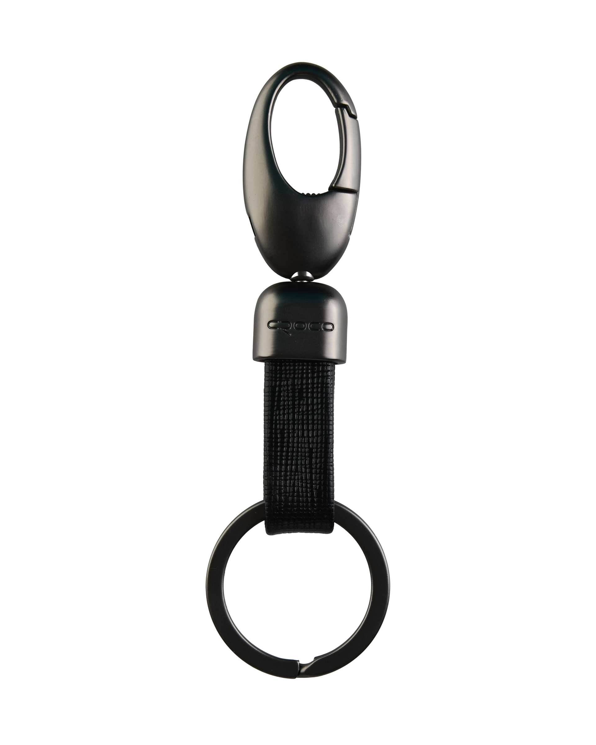 جاکلیدی چرم مشکی کروکو Croco مدل kc1001