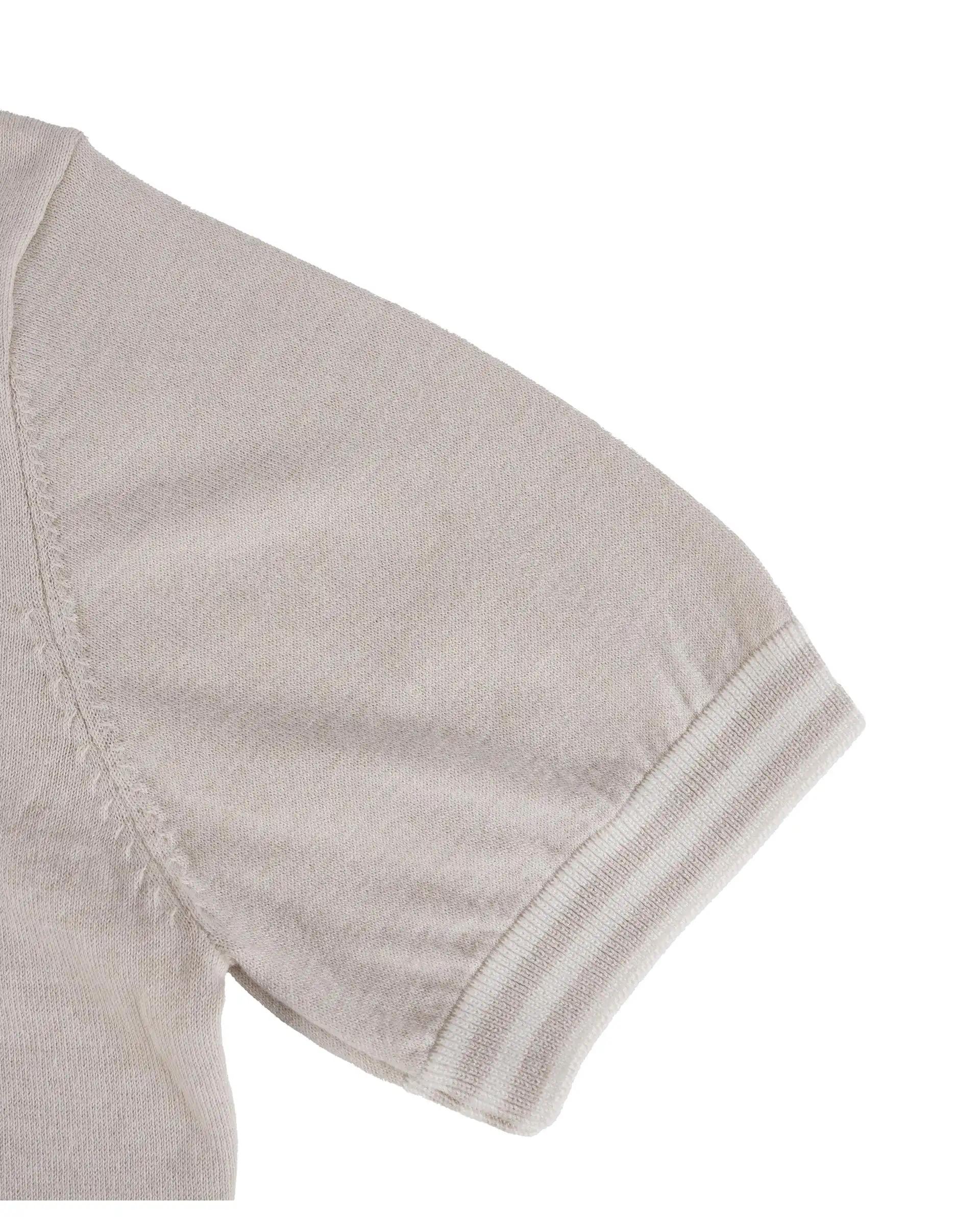 پولوشرت کراپ زنانه نیم زیپ شیری سوپردرای Superdry کد 6060008