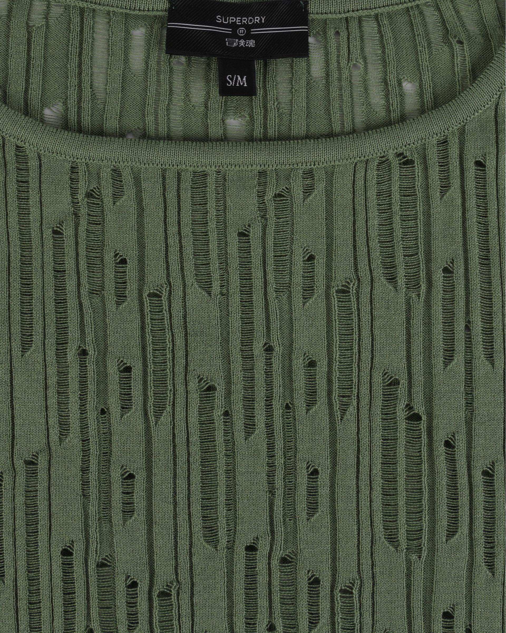 بلوز کراپ زنانه سبز سوپردرای Superdry کد 6060009