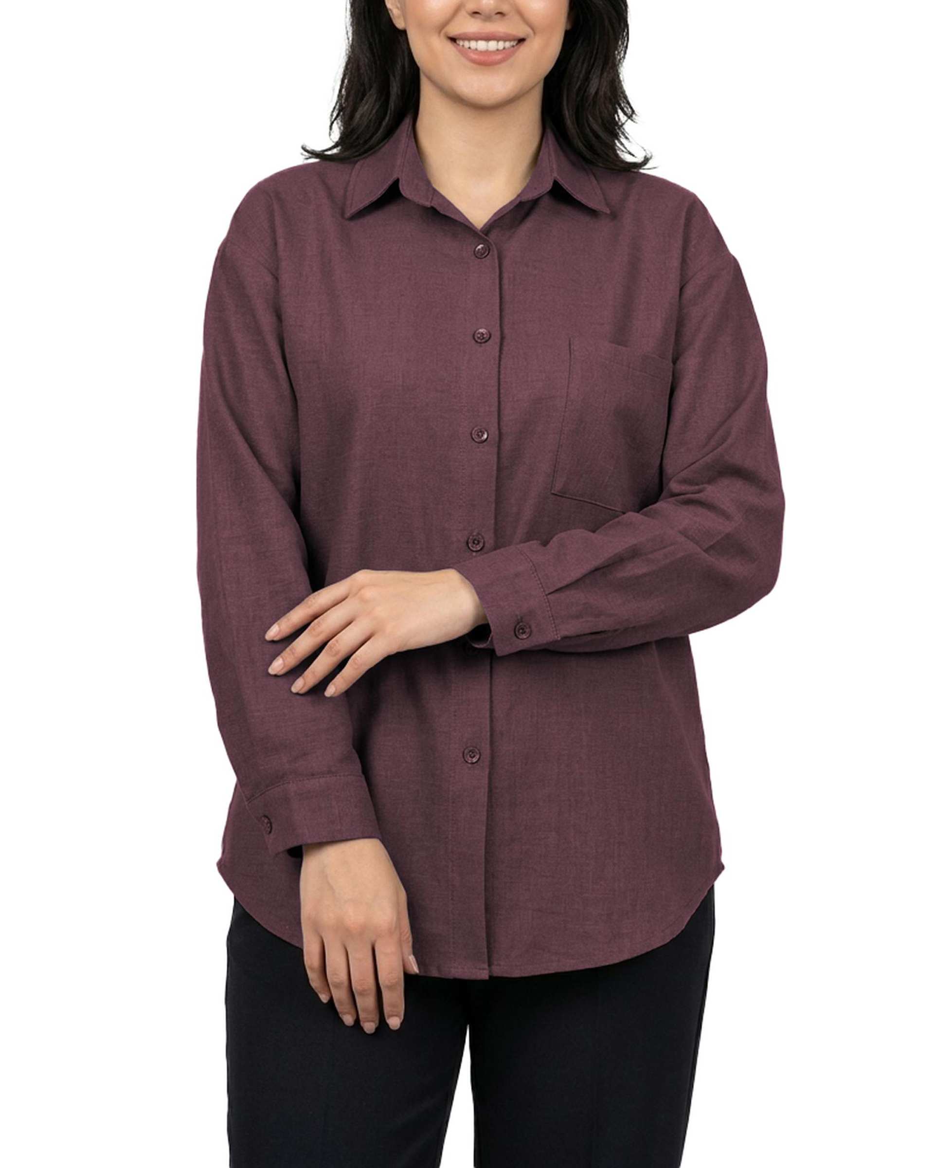 شومیز زنانه بنفش کد 351