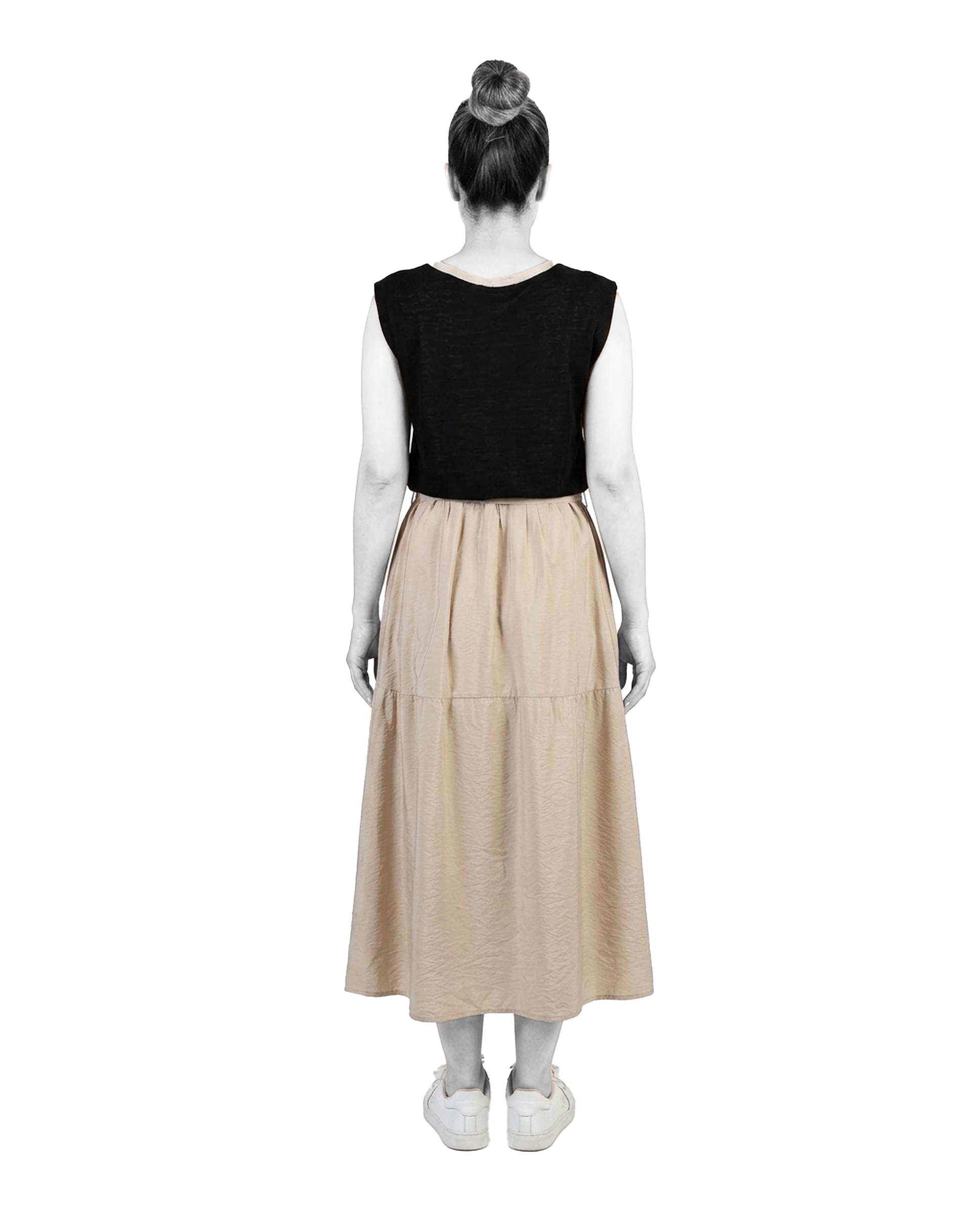 سارافون زنانه مشکی کرم روشن راسپینا Raspina کد 1584